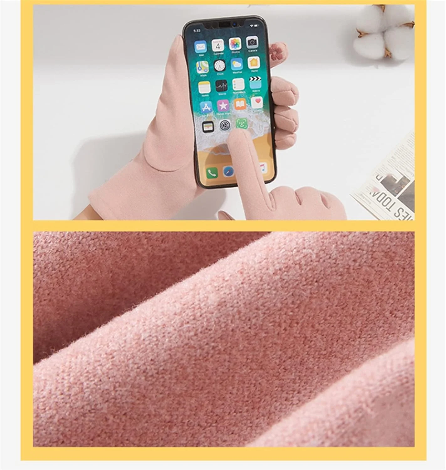 دستکش های زنانه YWLETO، دستکش های گرم زمستانی زنانه، دستکش های مخملی، دستکش های گرم مناسب رانندگی و دوچرخه سواری در فضای باز برای زنان دستکش های زنانه YWLETO، دستکش های گرم زمستانی زنانه، دستکش های مخملی، دستکش های گرم مناسب رانندگی و دوچرخه سواری در فضای باز برای زنان