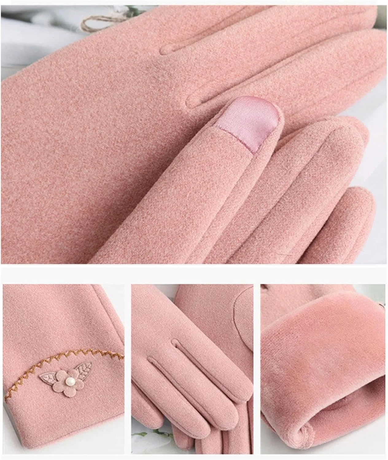 دستکش های گرم YWLETO زنانه صفحه لمسی مناسب دوچرخه سواری در فضای باز دستکش های ضخیم شده پاییزی و زمستانی زنانه دستکش های گرم YWLETO زنانه صفحه لمسی مناسب دوچرخه سواری در فضای باز دستکش های ضخیم شده پاییزی و زمستانی زنانه