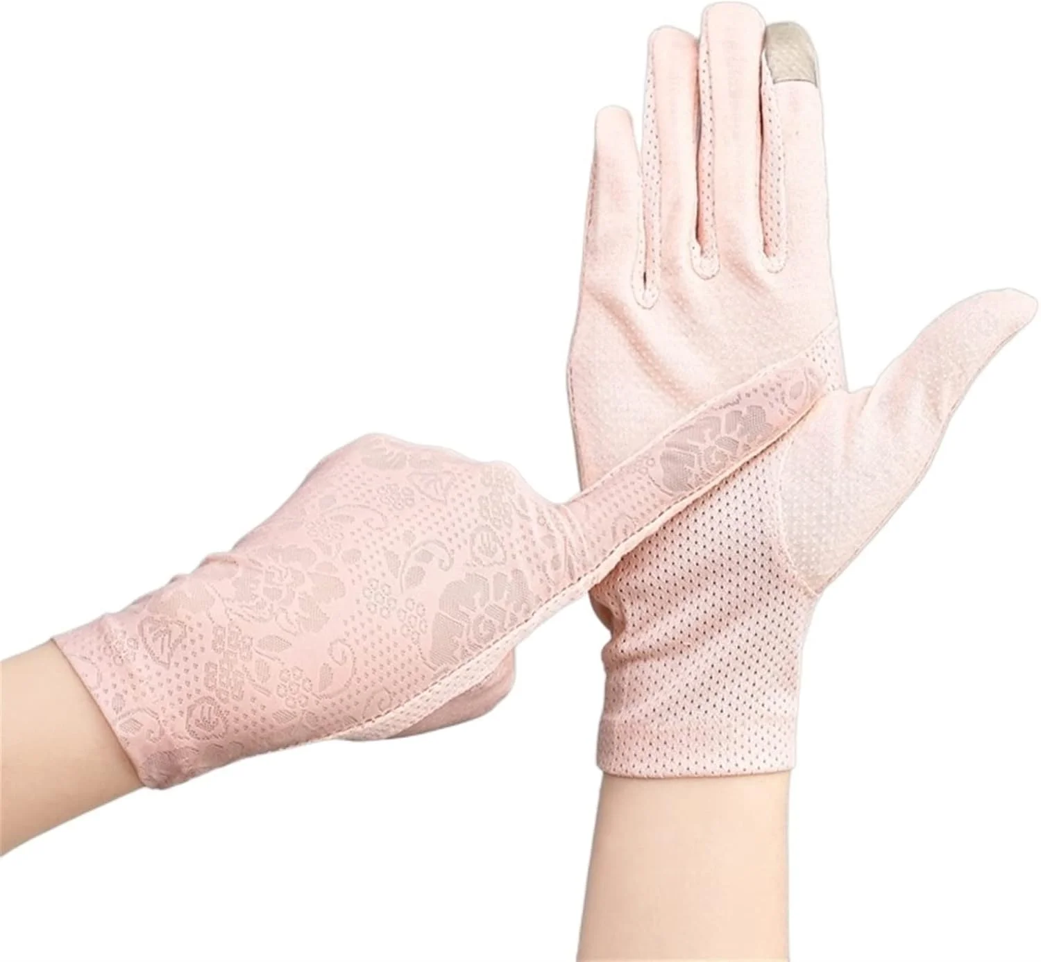 دستکش های نازک زنانه YWLETO ضد لغزش یخ، ضد آفتاب و دارای قابلیت استفاده از صفحه لمسی مناسب رانندگی و دوچرخه سواری