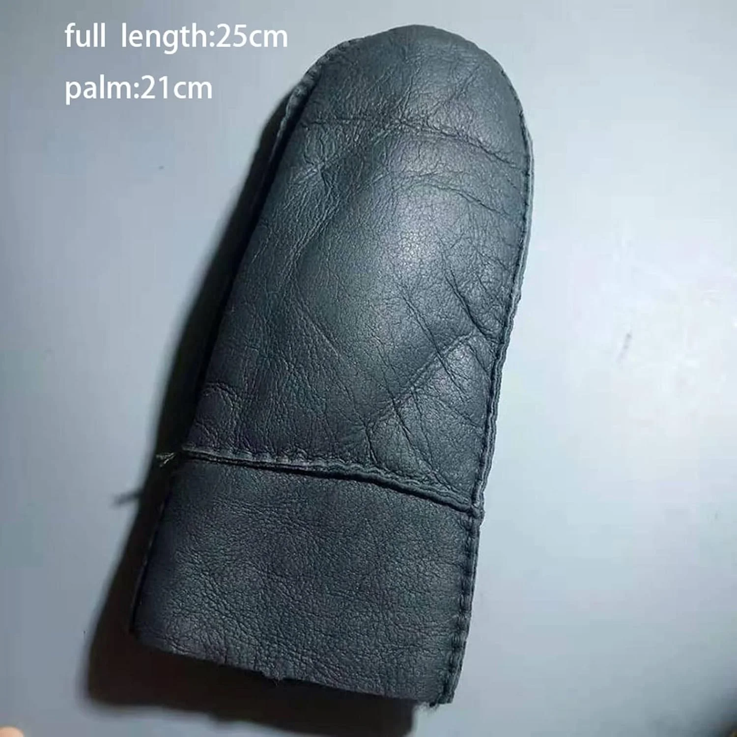 دستکش چرمی گرم زنانه YWLETO مناسب پاییز و زمستان، دستکش های پشمی پوست گوسفند واقعی، دستکش های فوق العاده گرم دست ساز، دستکش های پشمی زنانه (رنگ: سفید)