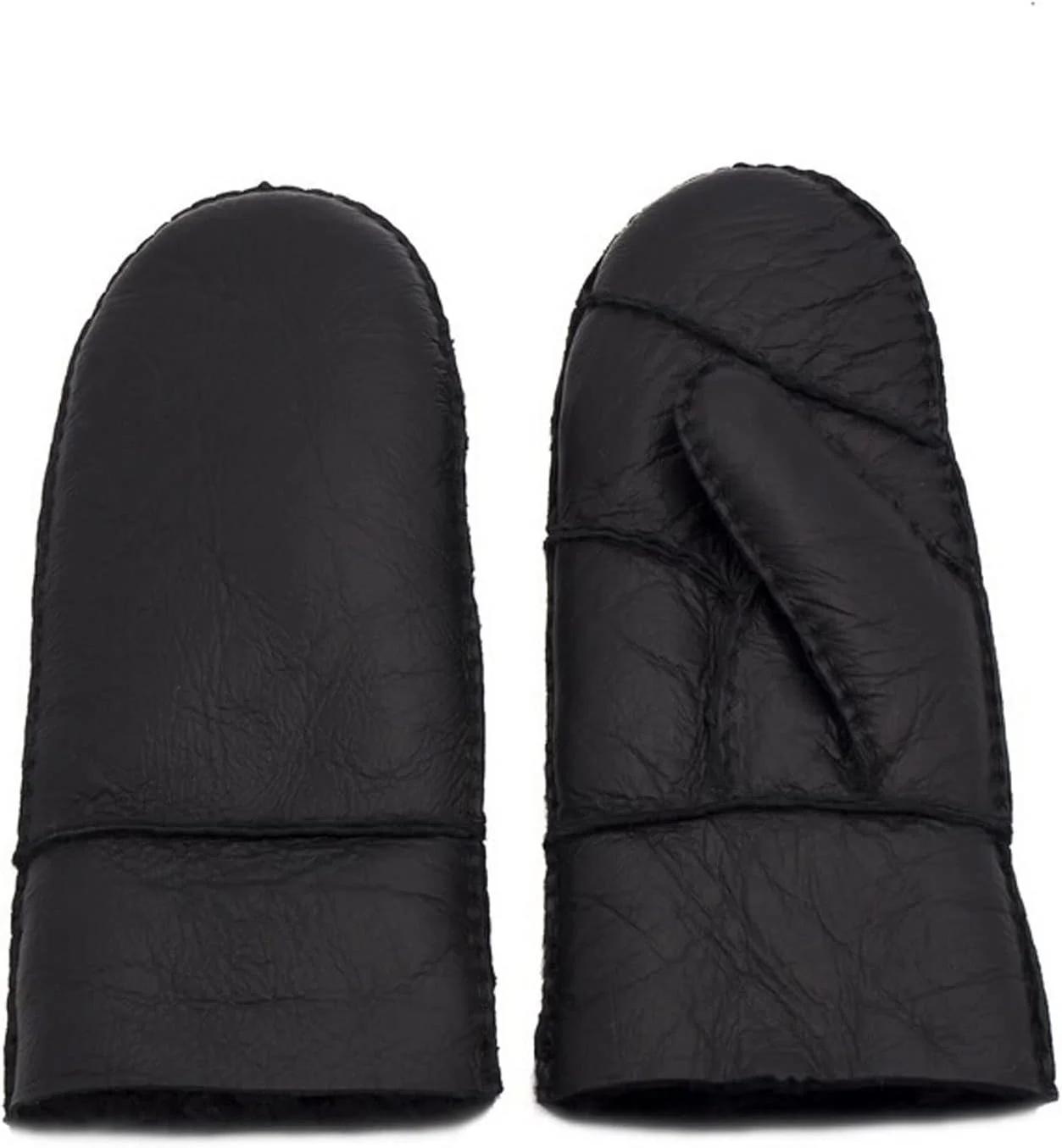 دستکش چرمی گرم زنانه YWLETO مناسب پاییز و زمستان، دستکش های پشمی پوست گوسفند واقعی، دستکش های فوق العاده گرم دست ساز، دستکش های پشمی زنانه (رنگ: سفید)