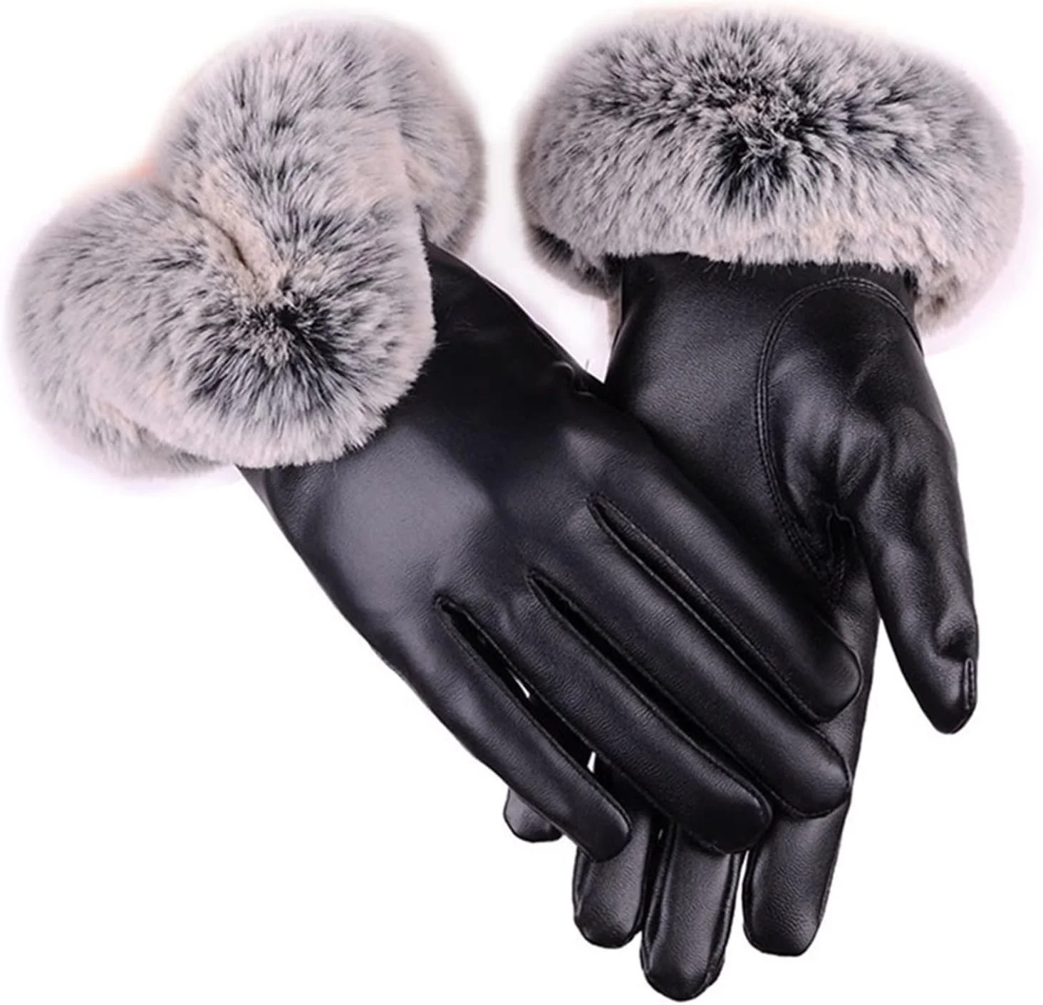 دستکش های زمستانی زنانه YWLETO دستکش های چرمی صفحه لمسی دستکش های گرم رانندگی در فضای باز زنانه. دستکش زنانه (رنگ: Hortel، سایز: تک سایز)