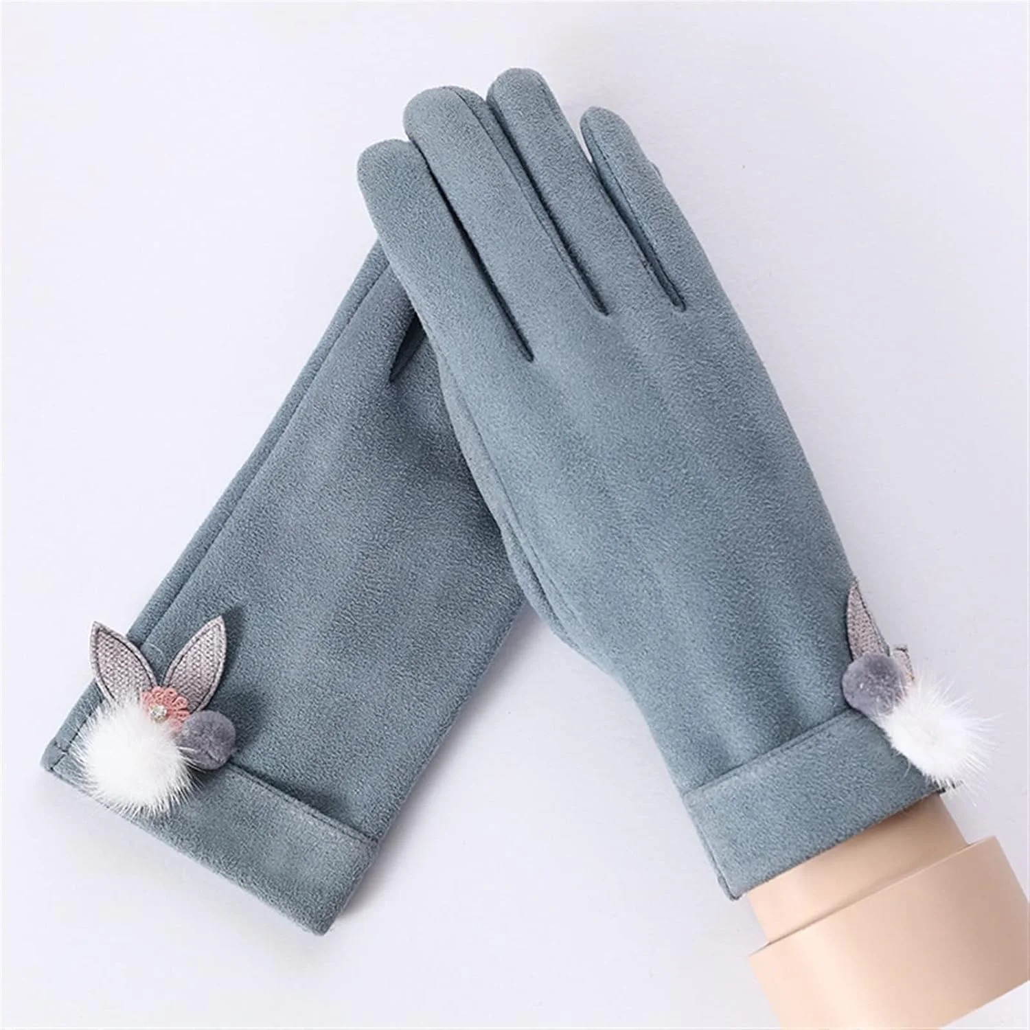دستکش های گرم زنانه YWLETO با قابلیت استفاده از صفحه لمسی، دستکش های زمستانی پشمی ضد باد