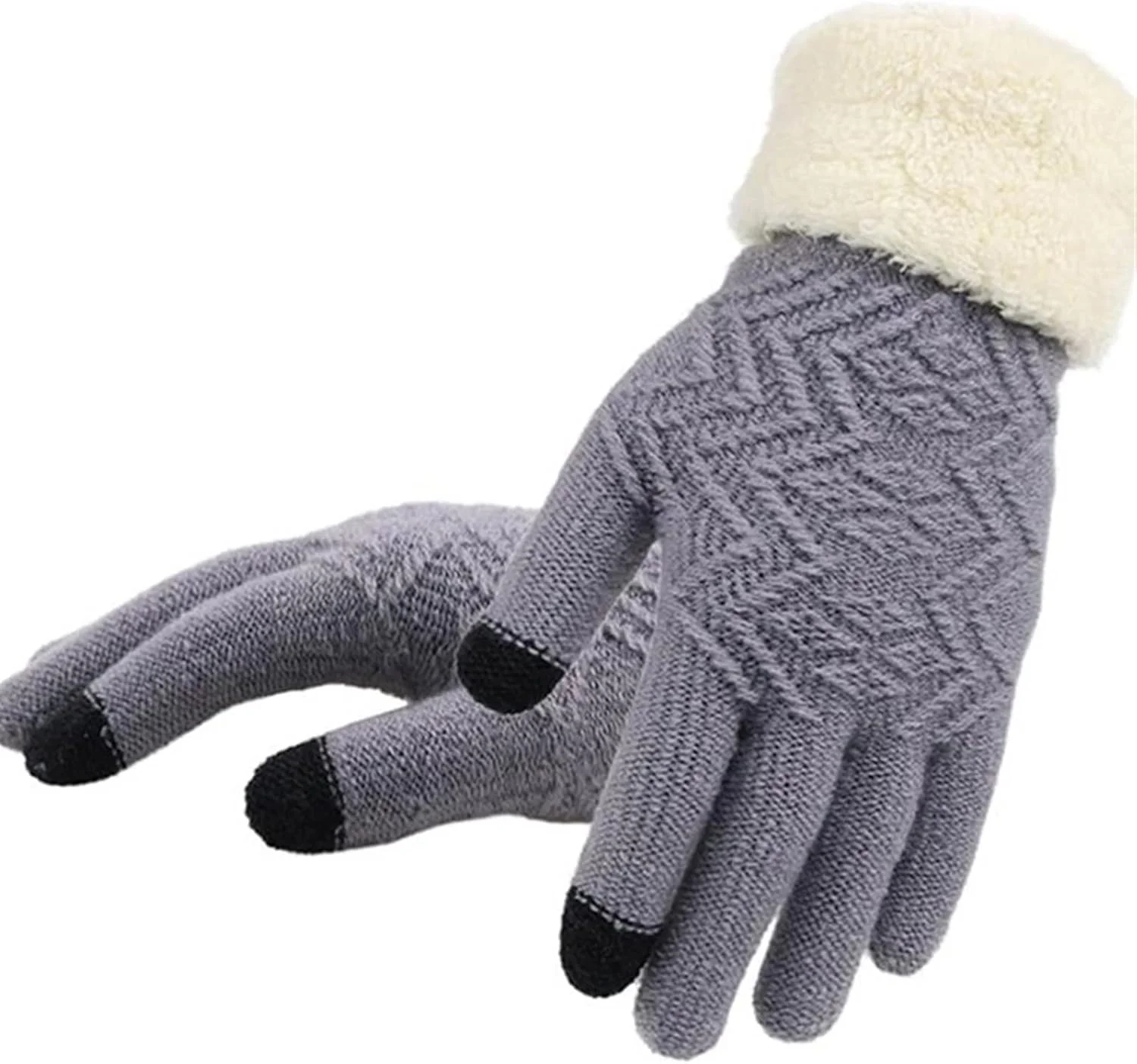 دستکش بافتنی زنانه YWLETO، دستکش های زمستانی نرم و راحت برای بانوان