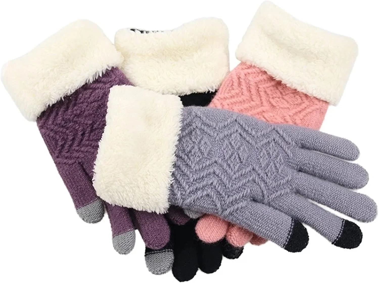 دستکش بافتنی زنانه YWLETO، دستکش های زمستانی نرم و راحت برای بانوان