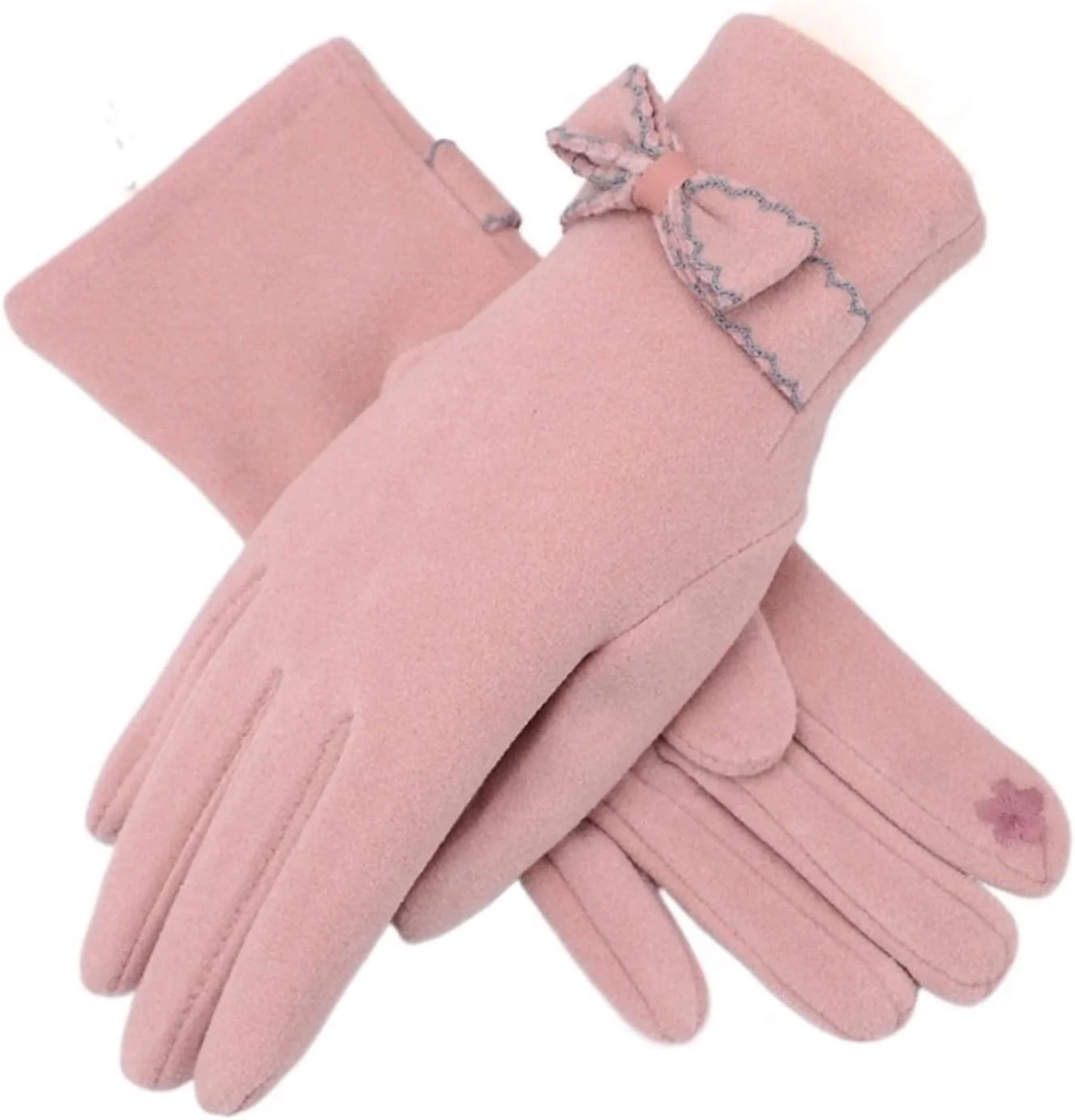 دستکش های زنانه YWLETO زمستانی مخملی گرم مناسب رانندگی و دارای قابلیت استفاده از صفحه لمسی