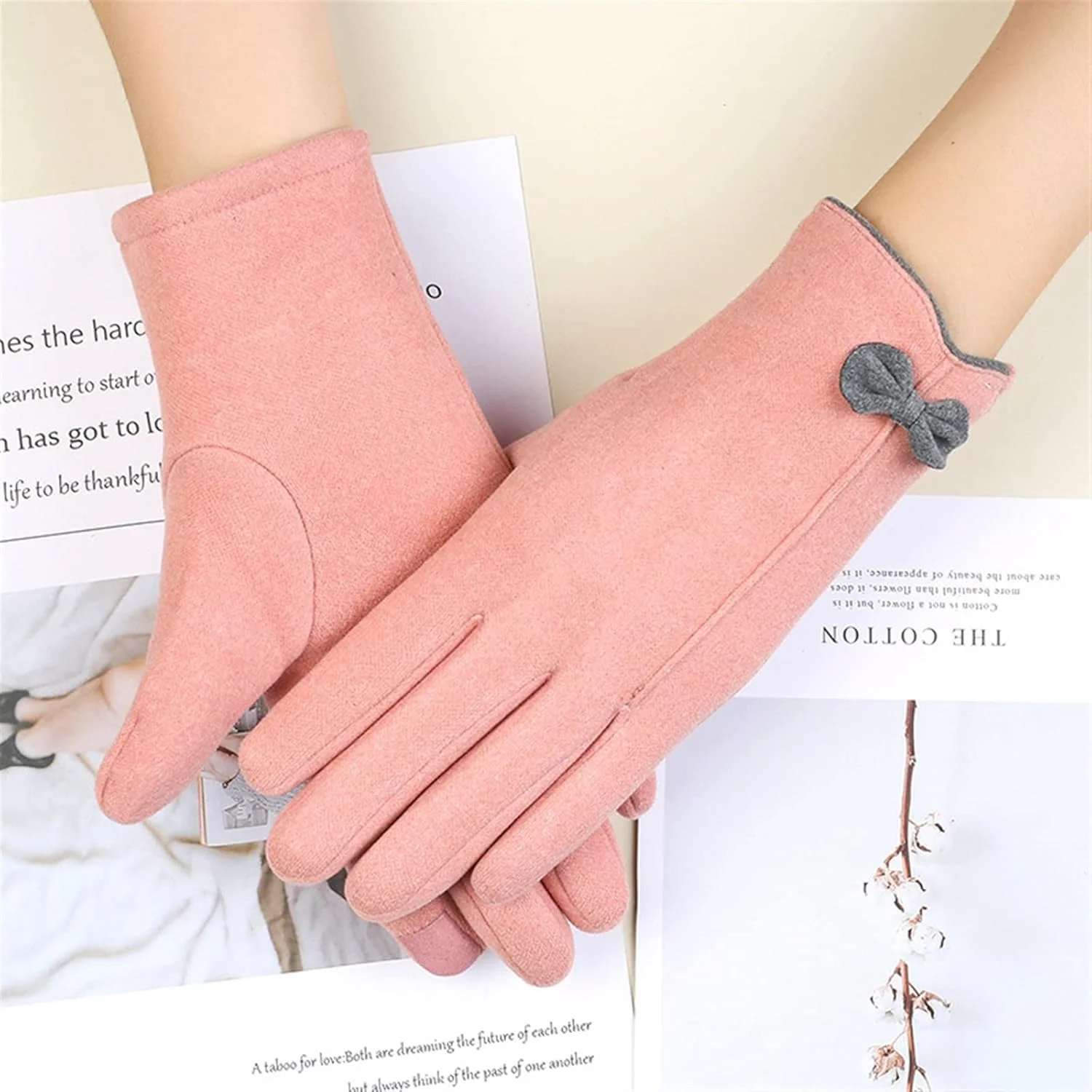 دستکش زنانه YWLETO دستکش های پاییزی و زمستانی سواری، دستکش های ضد سرما با روکش مخملی و قابلیت استفاده از صفحه لمسی برای زنان دستکش زنانه YWLETO دستکش های پاییزی و زمستانی سواری، دستکش های ضد سرما با روکش مخملی و قابلیت استفاده از صفحه لمسی برای زنان