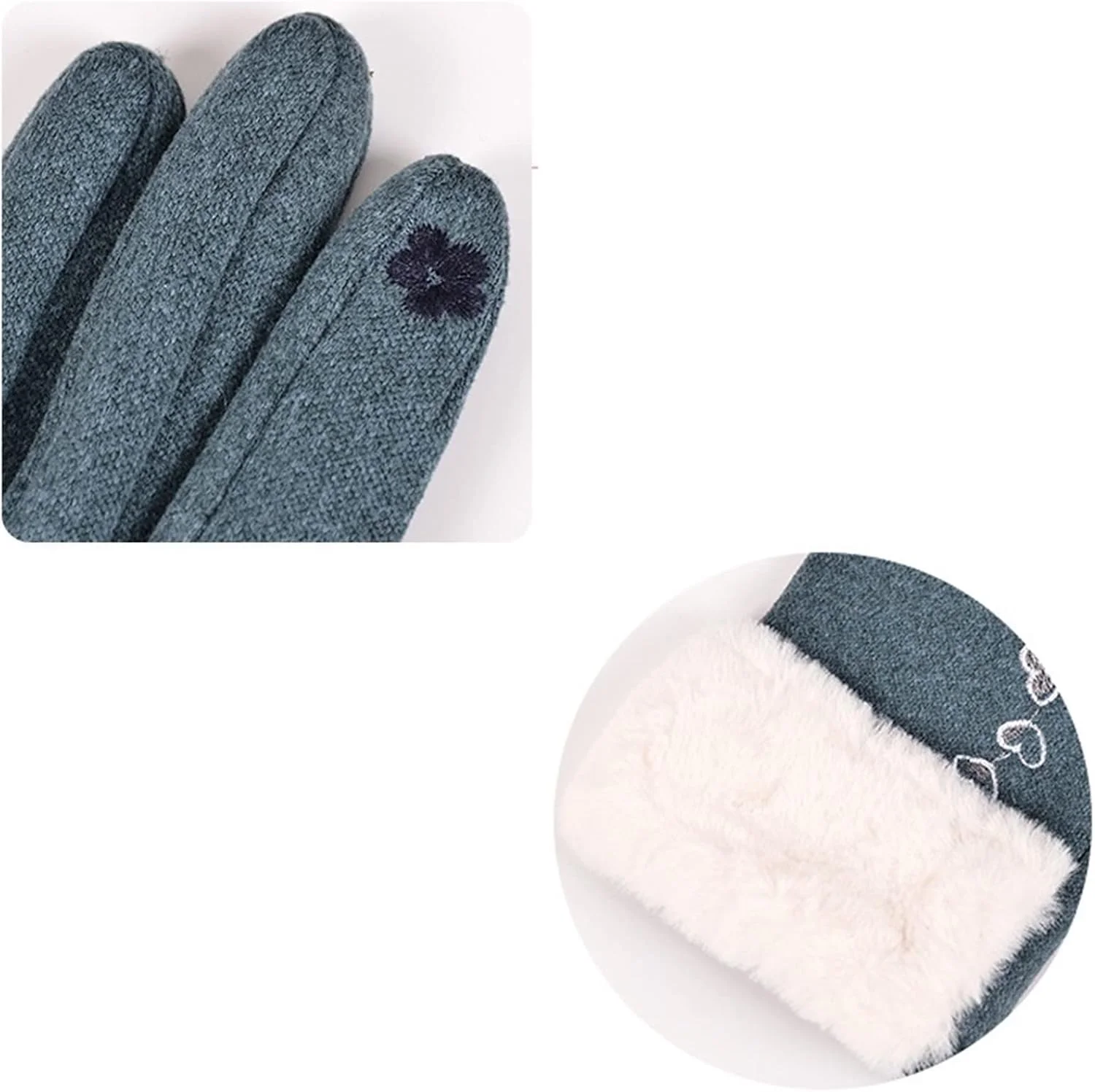 دستکش های زمستانی YWLETO دستکش های گرم و نرم دستکش های صفحه لمسی رانندگی و سواری دستکش های زنانه