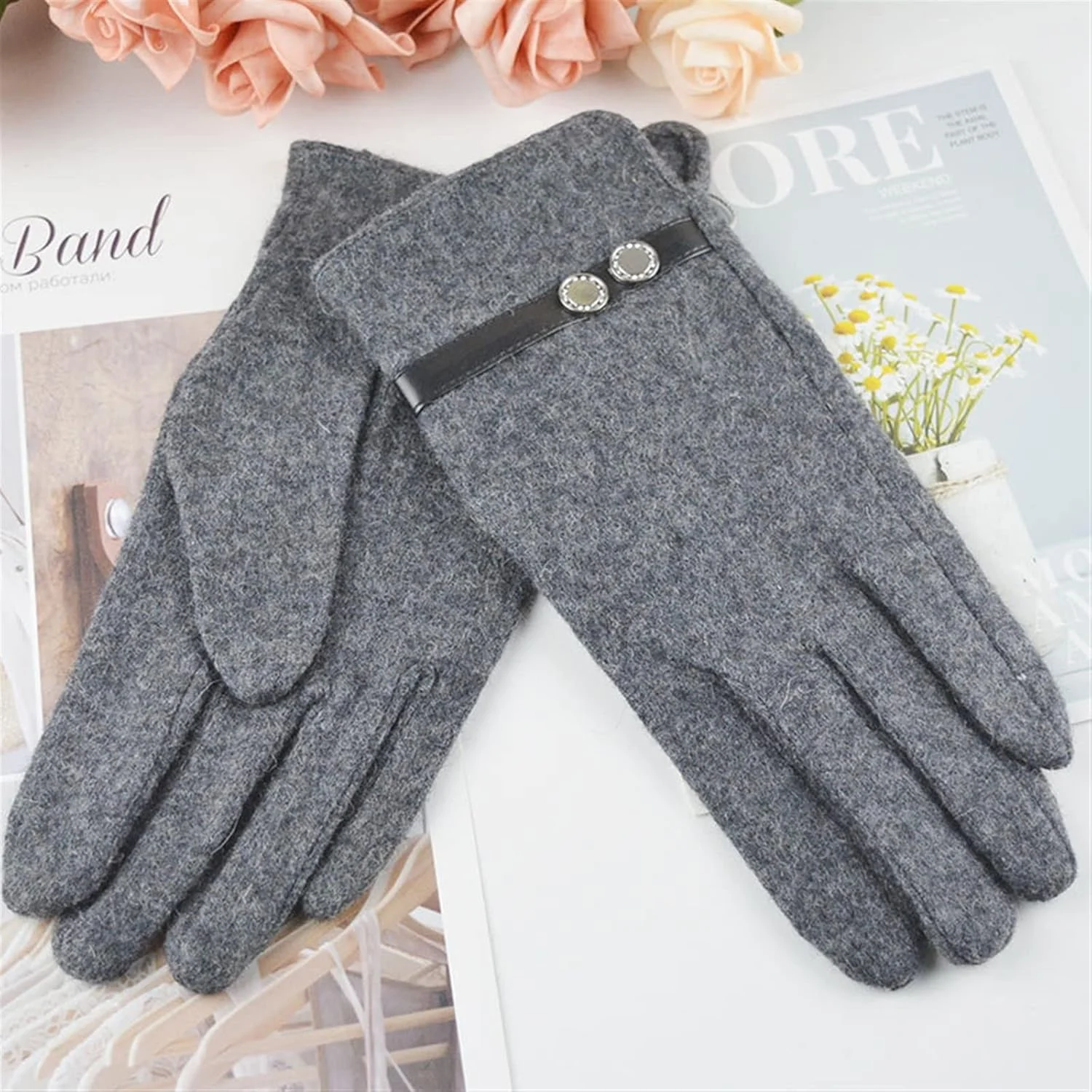 دستکش های زمستانی YWLETO دستکش های گرم و مخملی زیبا دستکش های صفحه لمسی دوچرخه سواری برای زنان دستکش های زمستانی YWLETO دستکش های گرم و مخملی زیبا دستکش های صفحه لمسی دوچرخه سواری برای زنان