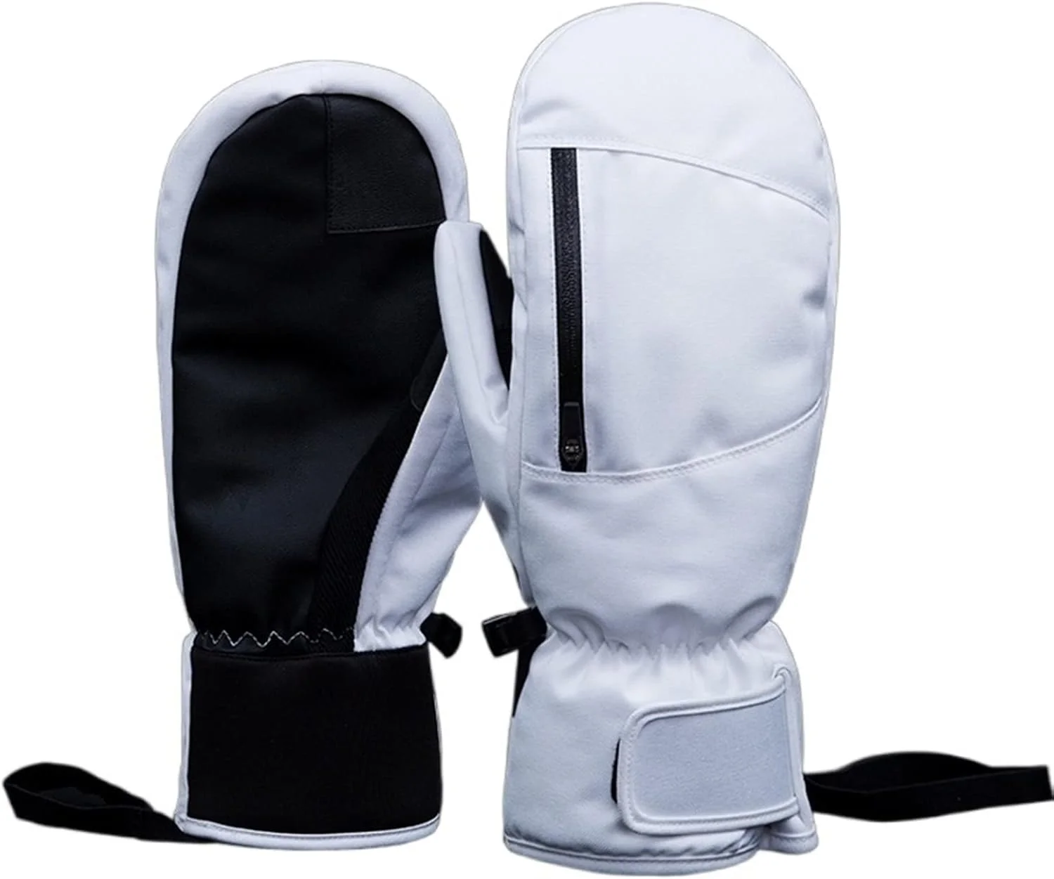 دستکش اسکی YWLETO ضد آب با قابلیت لمس صفحه نمایش، پنج انگشتی گرم زنانه