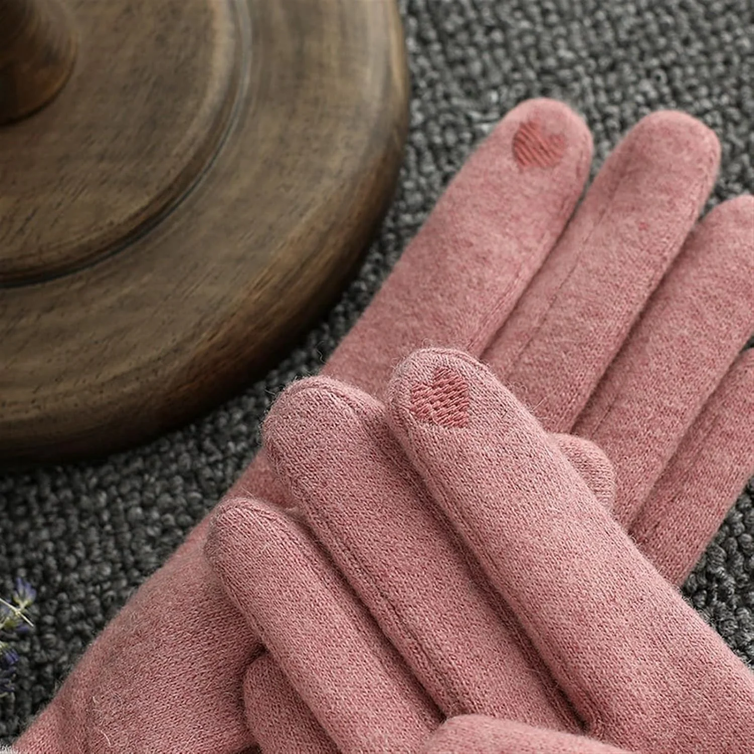 دستکش های گرم YWLETO زنانه مخملی ضخیم و زیبا، دستکش های پشمی رانندگی زمستانی مناسب برای بانوان