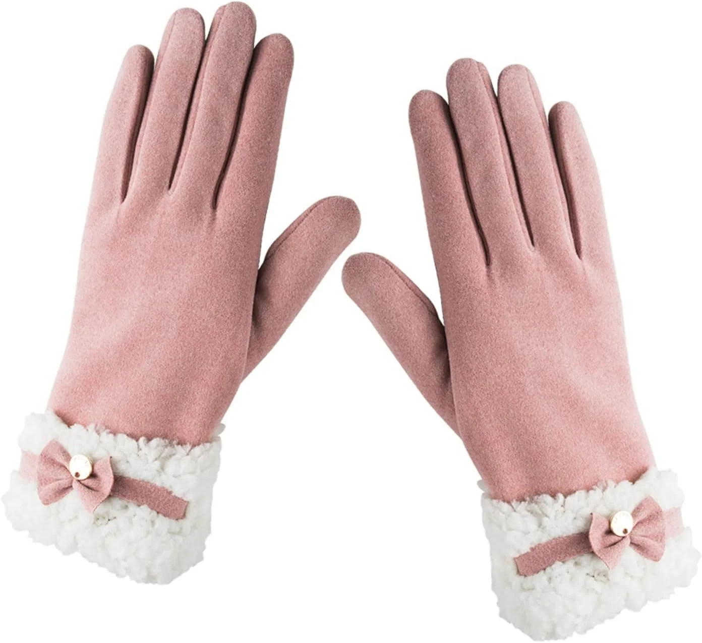 دستکش های زنانه YWLETO ضخیم و گرم مناسب فصل زمستان، دستکش های پنج انگشتی مناسب فعالیت های خارج از منزل و موتورسواری