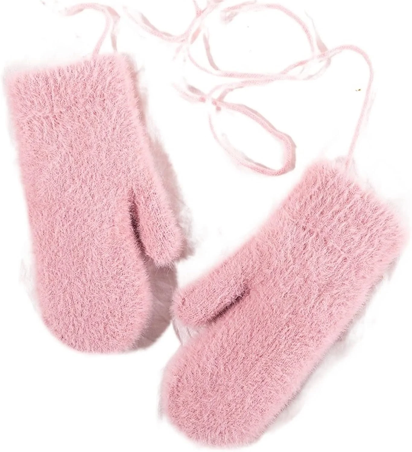 دستکش های YWLETO، زمستانی زنانه، ضخیم، گرم، دولایه، مخمل خواب دار، زیبا، تمام انگشتی، دستکش های دوچرخه سواری مردانه و زنانه برای زنان