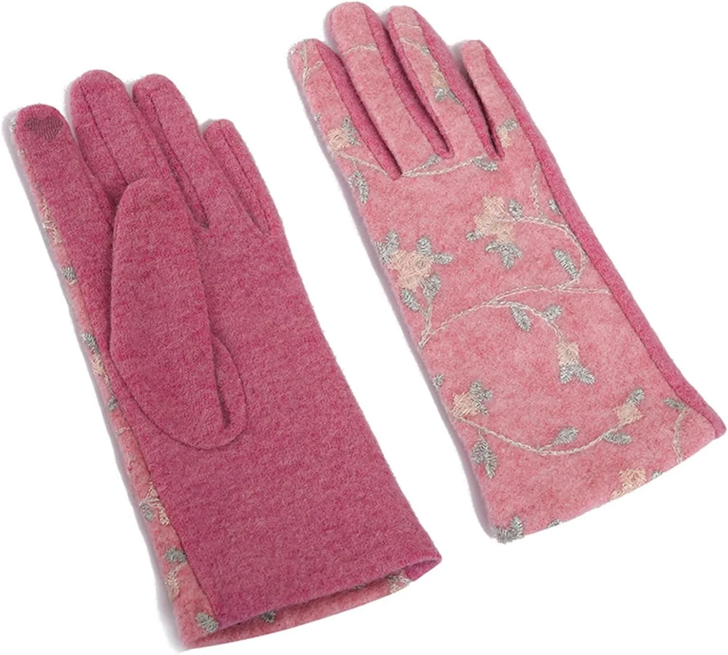 دستکش های زنانه YWLETO زمستانی مخملی گرم ضخیم شده دستکش های دوچرخه سواری صفحه لمسی زیبا برای زنان