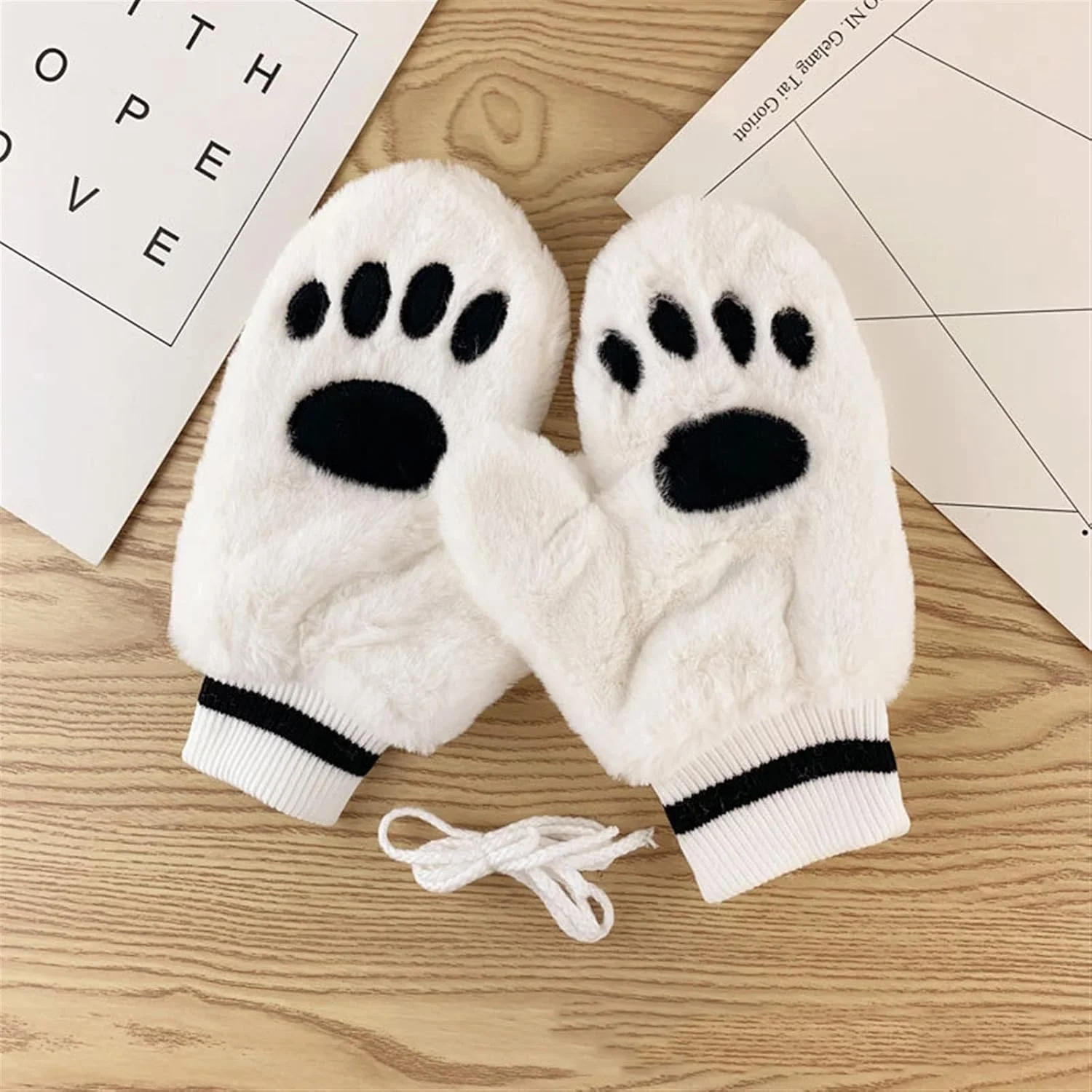 دستکش های YWLETO، گرم در زمستان، گردن پنبه ای ضخیم، دستکش های گرم و ضد سرما برای دوچرخه سواری زنانه دستکش های YWLETO، گرم در زمستان، گردن پنبه ای ضخیم، دستکش های گرم و ضد سرما برای دوچرخه سواری زنانه