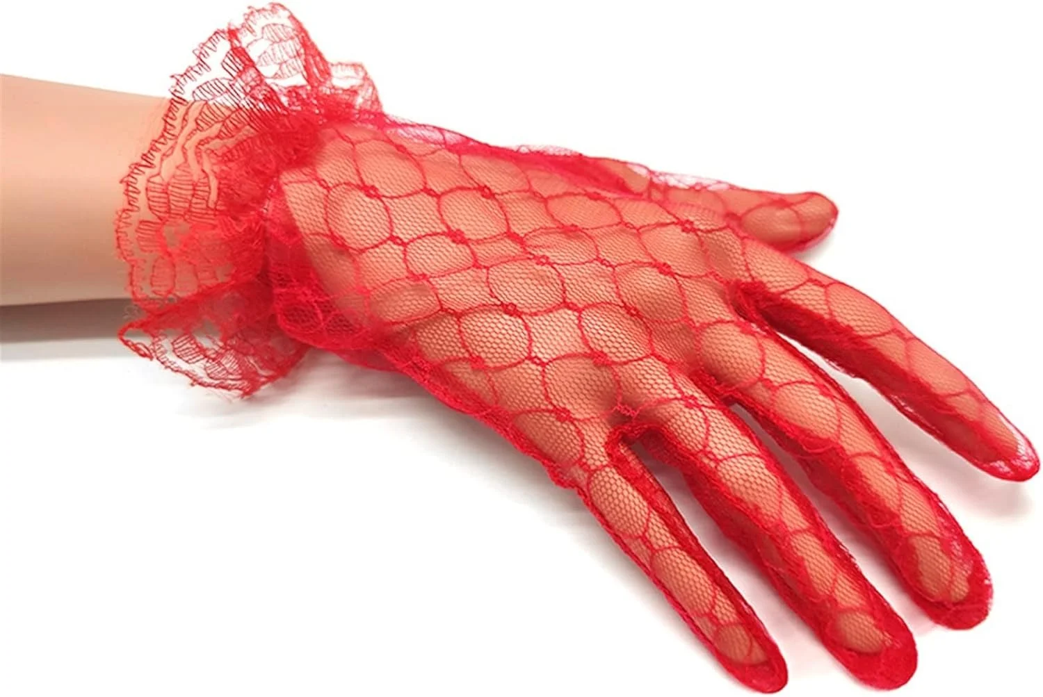 YWLETO Gloves Short Mesh Summer Women's Dress Gloves Mittens for Women YWLETO Gloves Short Mesh Summer Women's Dress Gloves Mittens for Women