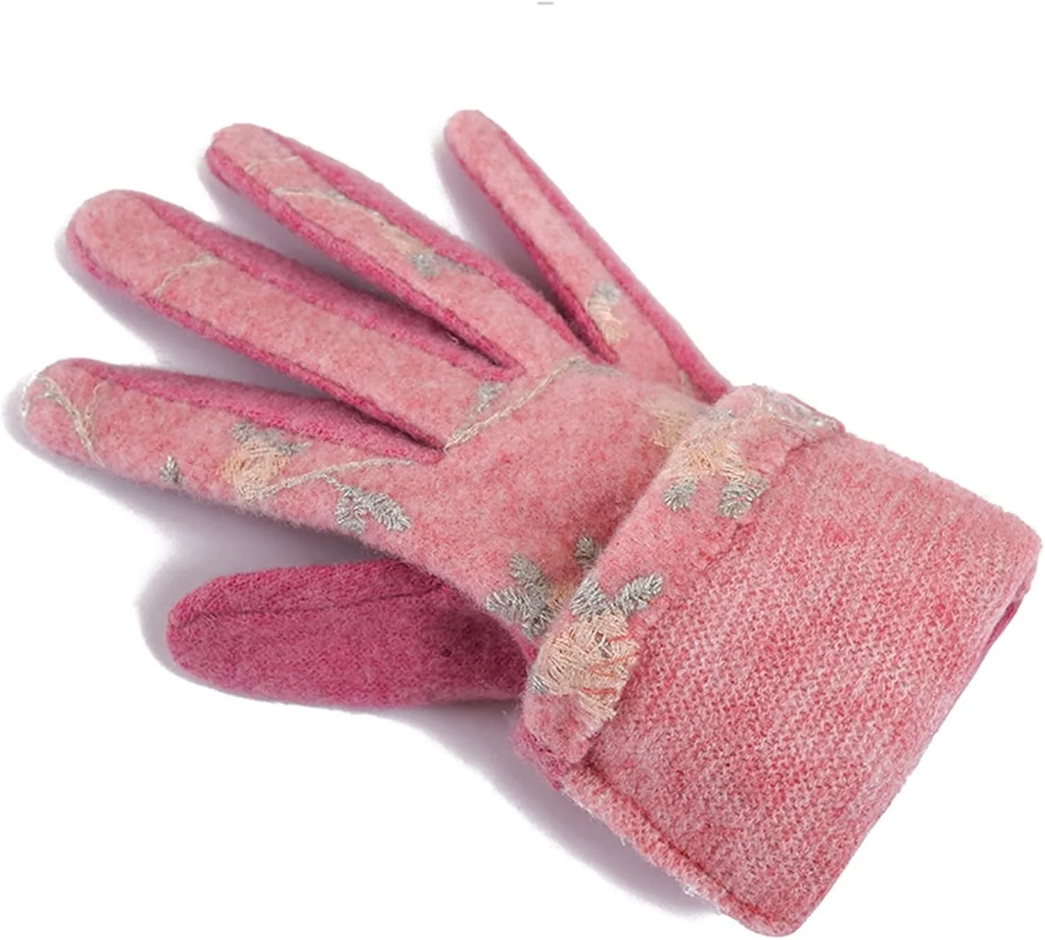 دستکش های زنانه YWLETO زمستانی مخملی گرم ضخیم شده دستکش های دوچرخه سواری صفحه لمسی زیبا برای زنان