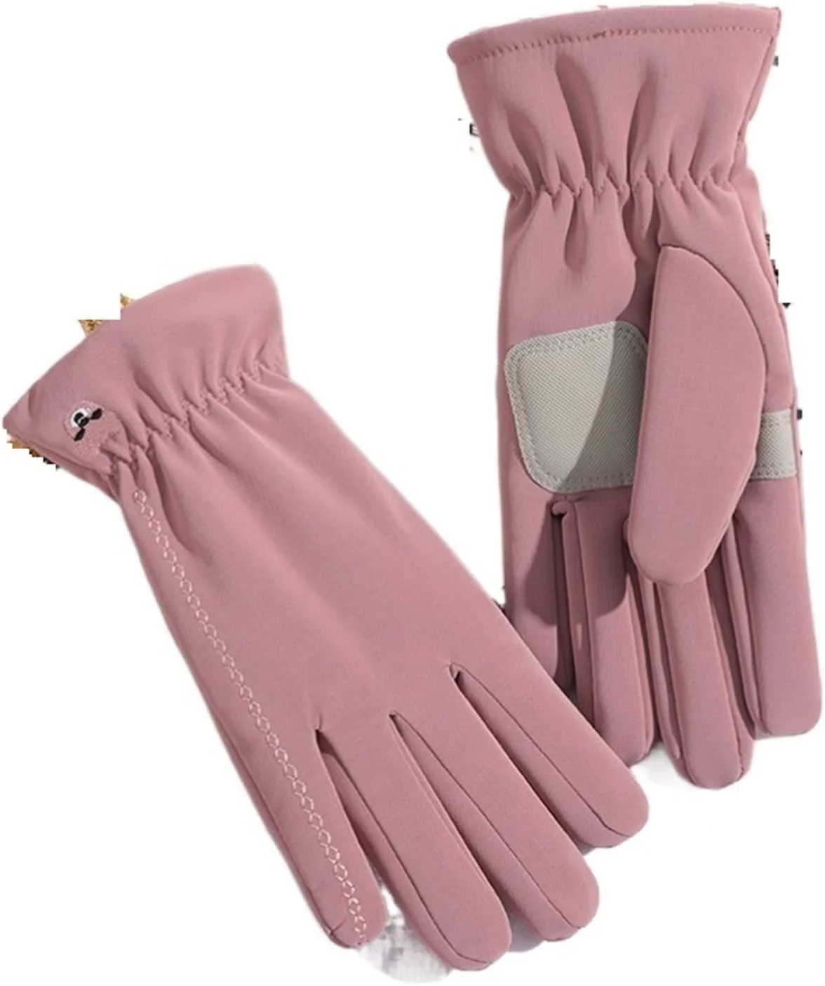 دستکش های زنانه YWLETO مناسب پاییز و زمستان، گرم، مخملی، مناسب ورزش های فضای باز، بازی در برف، ضد باد، دستکش اسکی