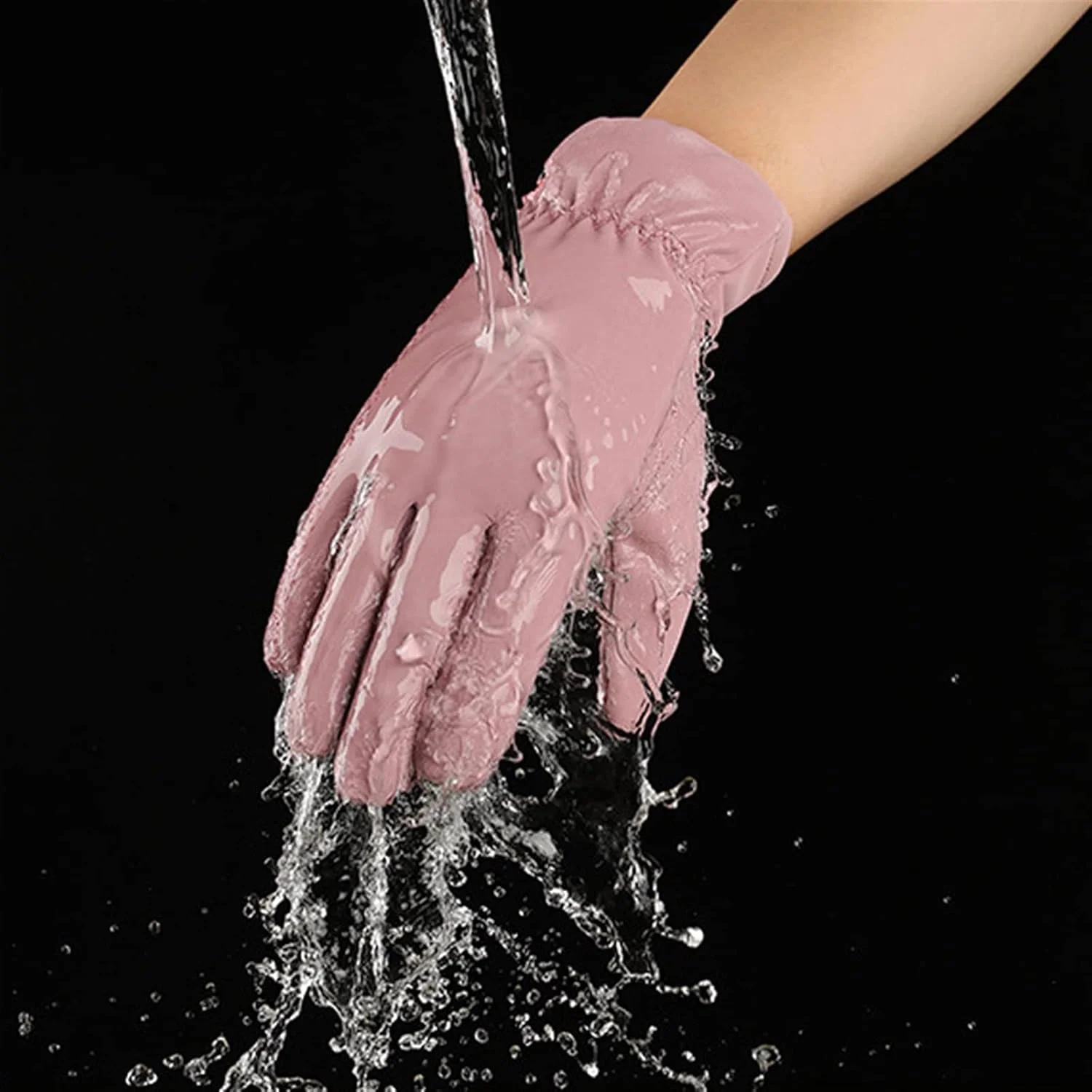 دستکش های زنانه YWLETO مناسب پاییز و زمستان، گرم، مخملی، مناسب ورزش های فضای باز، بازی در برف، ضد باد، دستکش اسکی