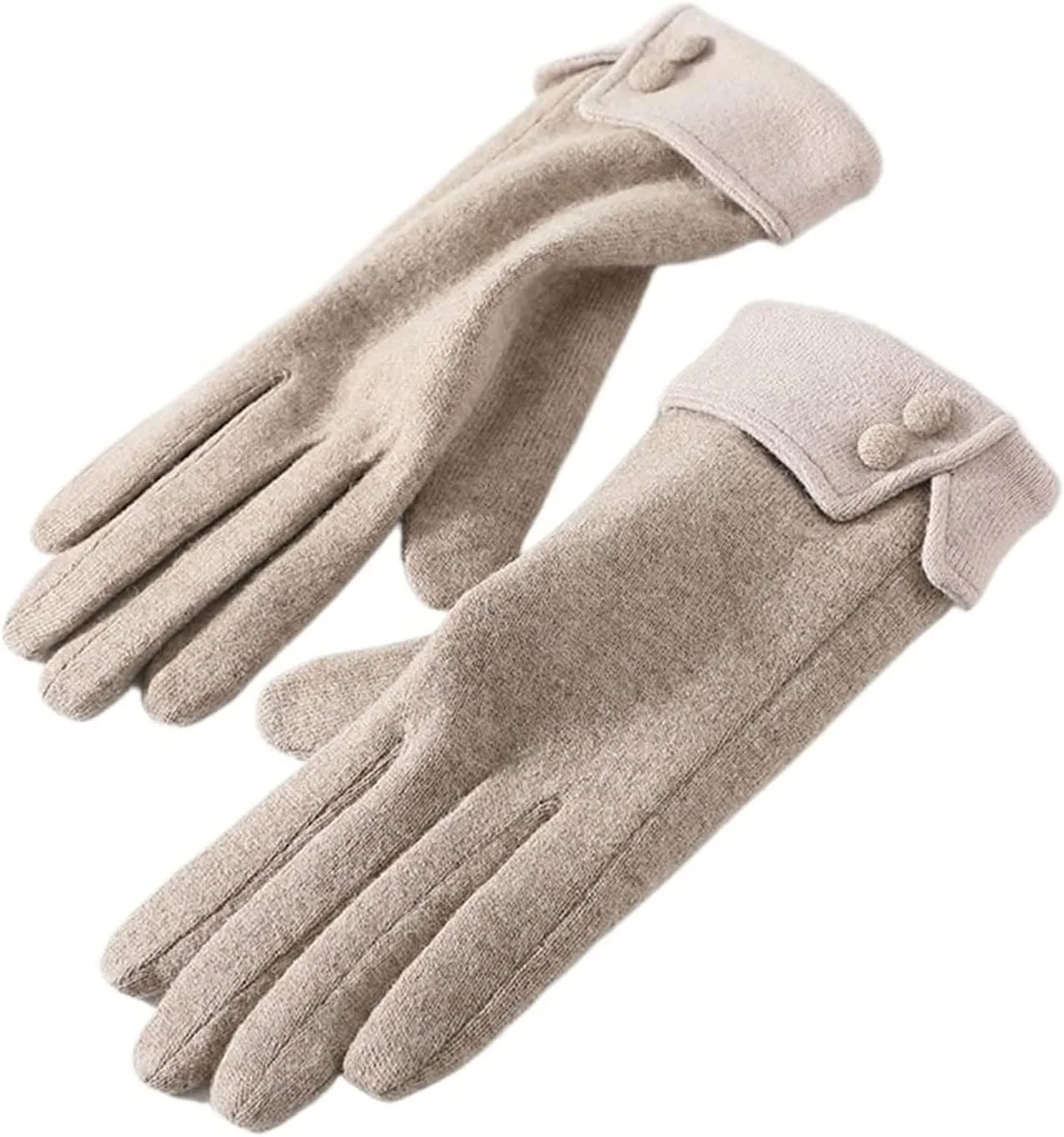 دستکش های گرم YWLETO زنانه مناسب رانندگی در فضای باز، دستکش های زمستانی پشمی با قابلیت استفاده از صفحه لمسی برای بانوان