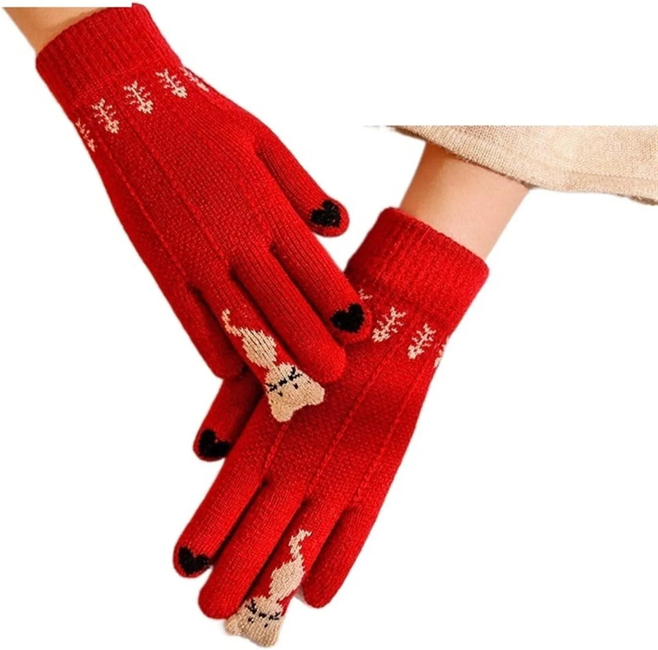 دستکش های زمستانی YWLETO با قابلیت لمس صفحه نمایش، عایق حرارتی گرم، پشمی ضخیم، دستکش های ورزشی مناسب برای اسکی و موتورسواری بانوان