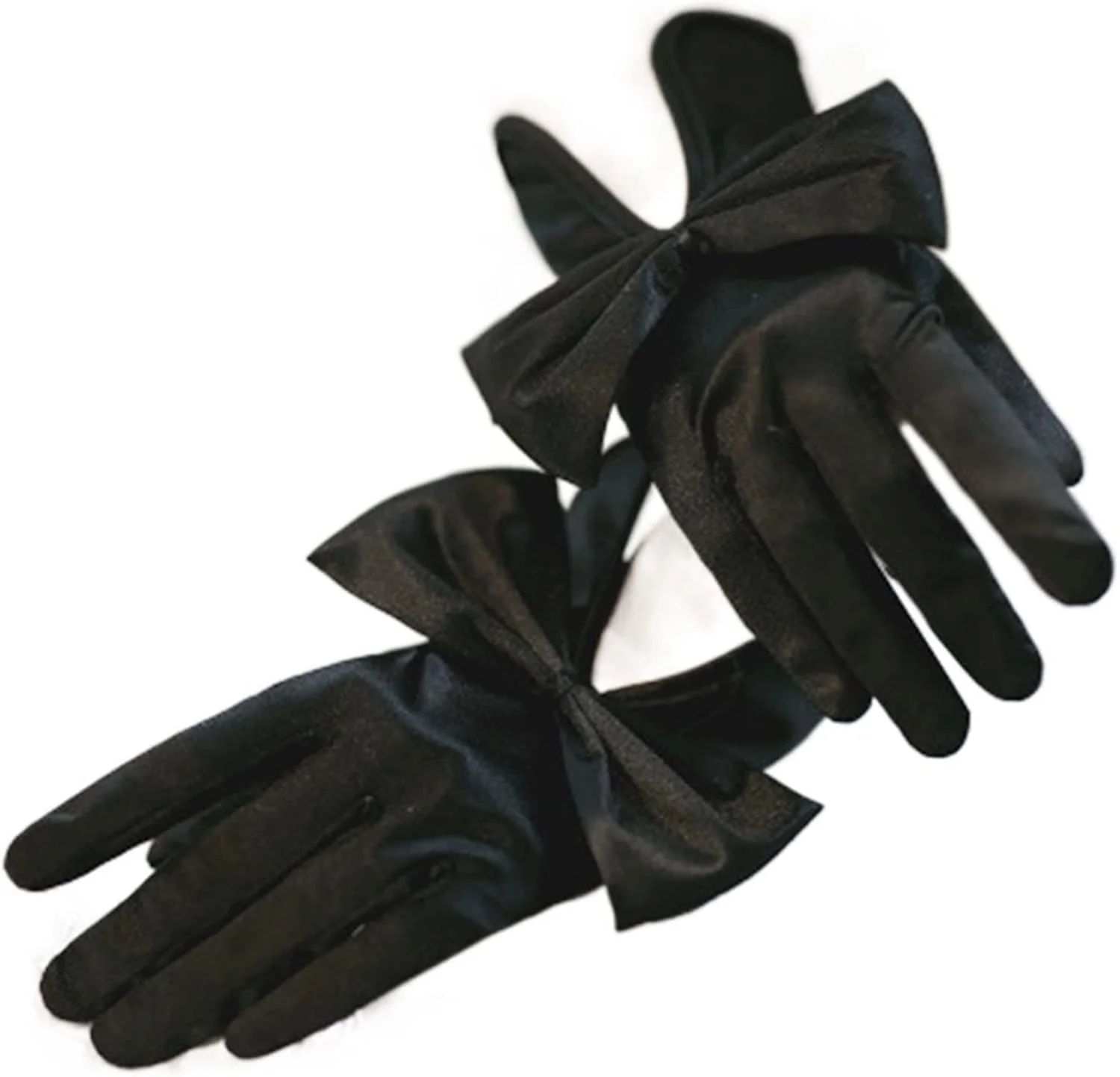 دستکش های مشکی YWLETO زنانه، کوتاه، نازک و تمام انگشتی مناسب فصل تابستان