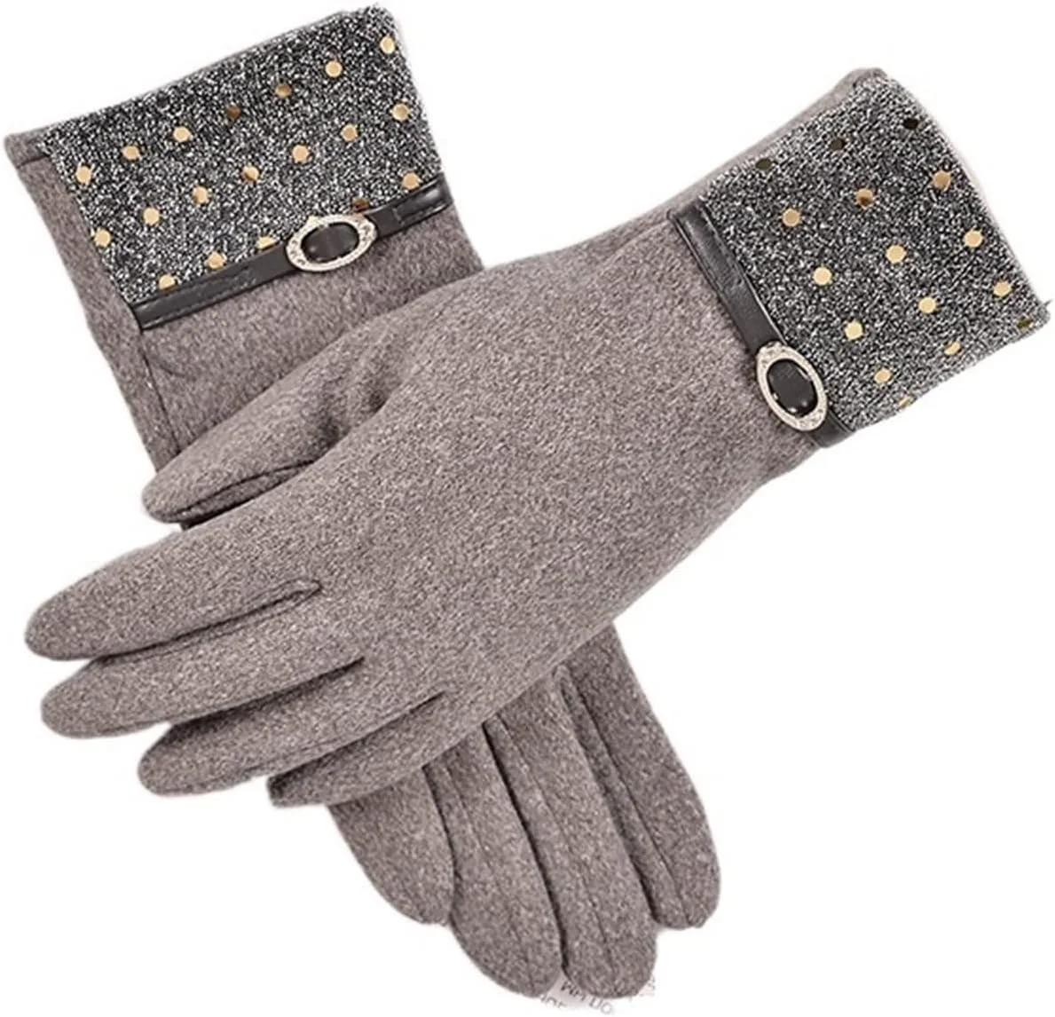 دستکش های مخملی گرم زنانه YWLETO مناسب رانندگی در پاییز و زمستان، دستکش های صفحه لمسی زنانه