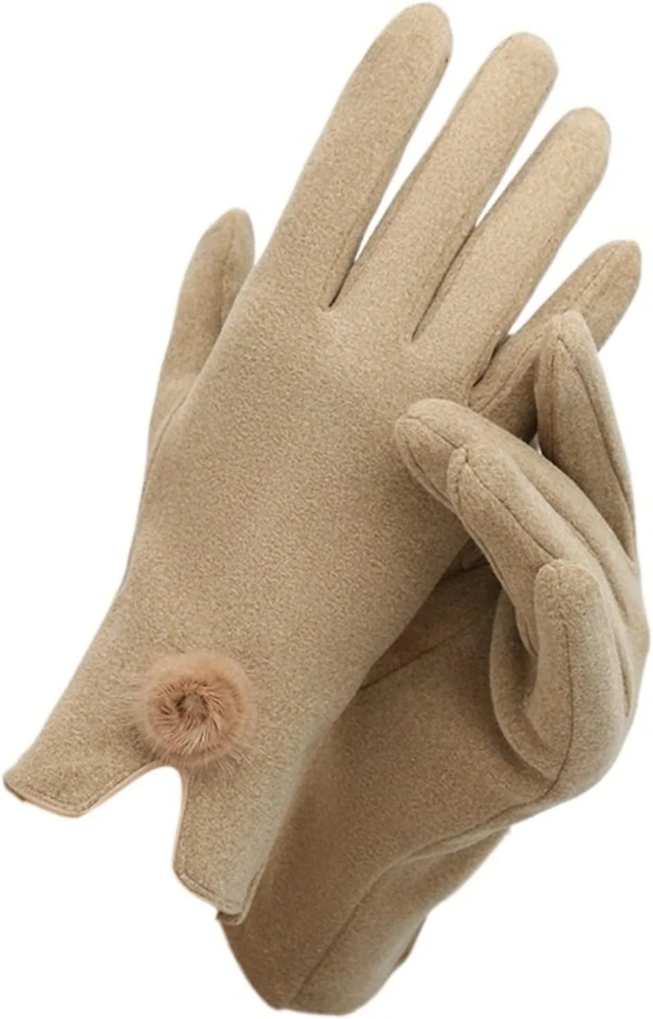 دستکش های گرم YWLETO مناسب پاییز و زمستان، دستکش های بهاری و پاییزی زنانه، زیبا، مناسب رانندگی و سوارکاری، ضد سرما، دارای قابلیت استفاده از صفحه لمسی، انگشت جدا برای بانوان