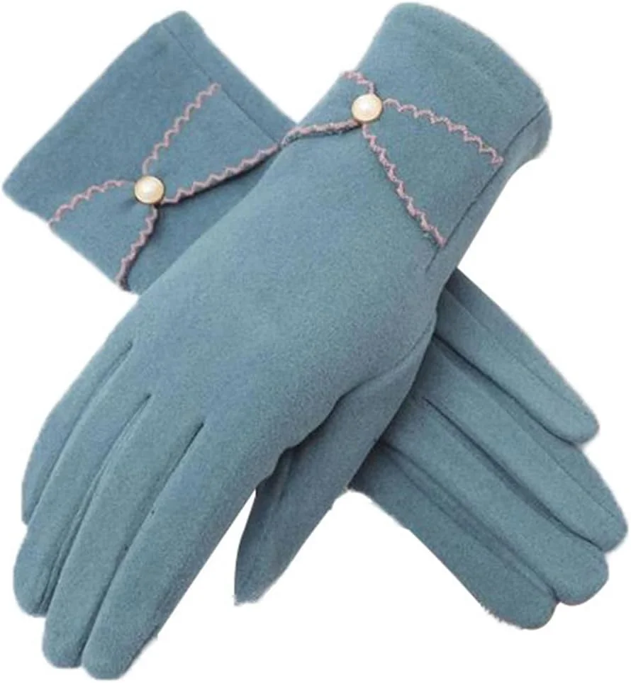 دستکش های پولیشی YWLETO، دستکش های گرم پاییزی و زمستانی، دستکش های سوارکاری زنانه، دستکش های برفی زمستانی، دستکش های بدون انگشت زنانه