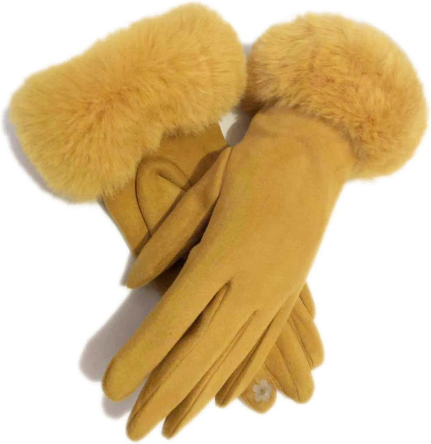 دستکش های پشمی YWLETO مناسب پاییز و زمستان، دستکش های گرم و مخملی با قابلیت استفاده از صفحه لمسی، مناسب بانوان