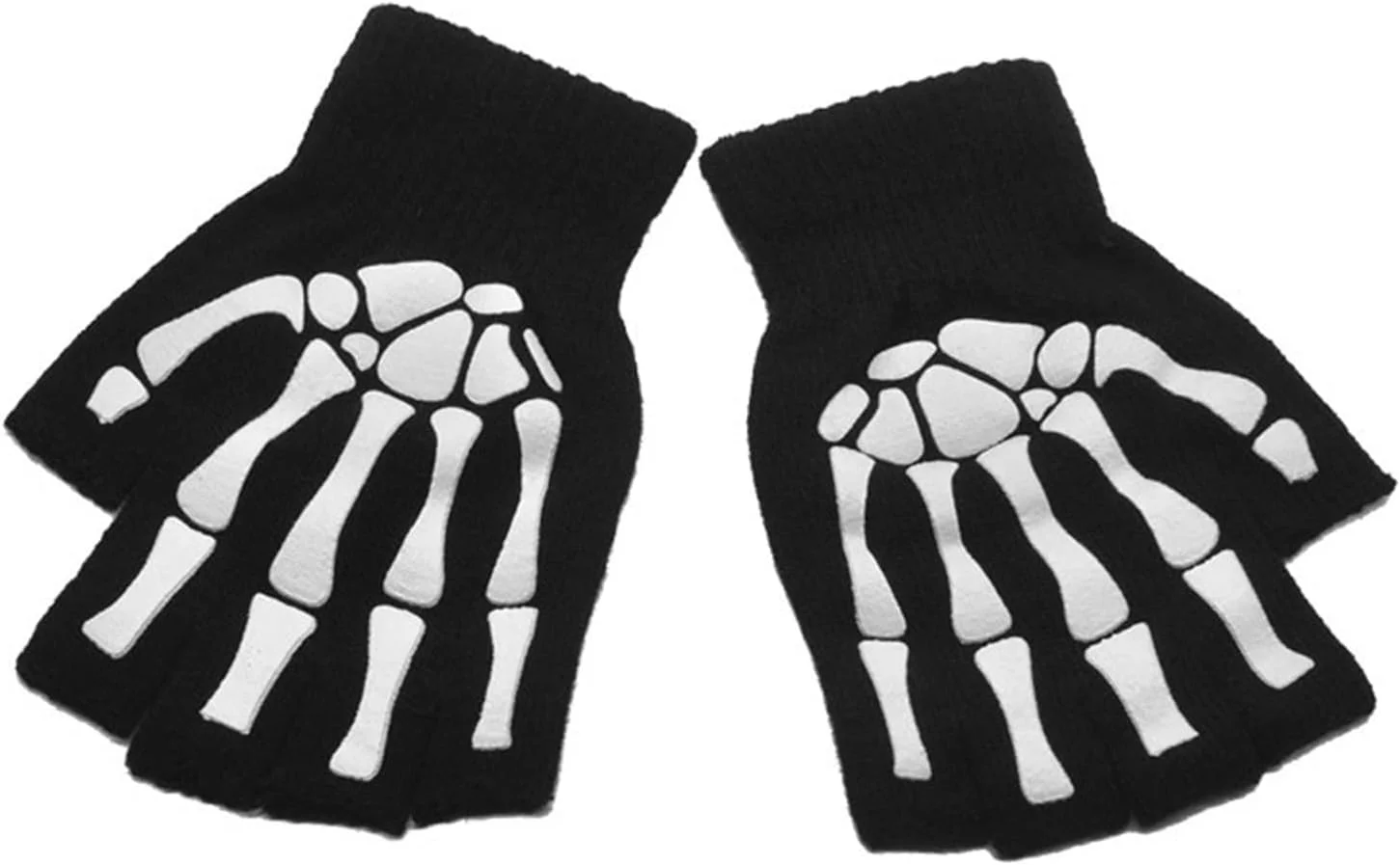 دستکش های نیم انگشتی YWLETO унисекс، دستکش های زمستانی بافتنی کشی بدون انگشت برای زنان