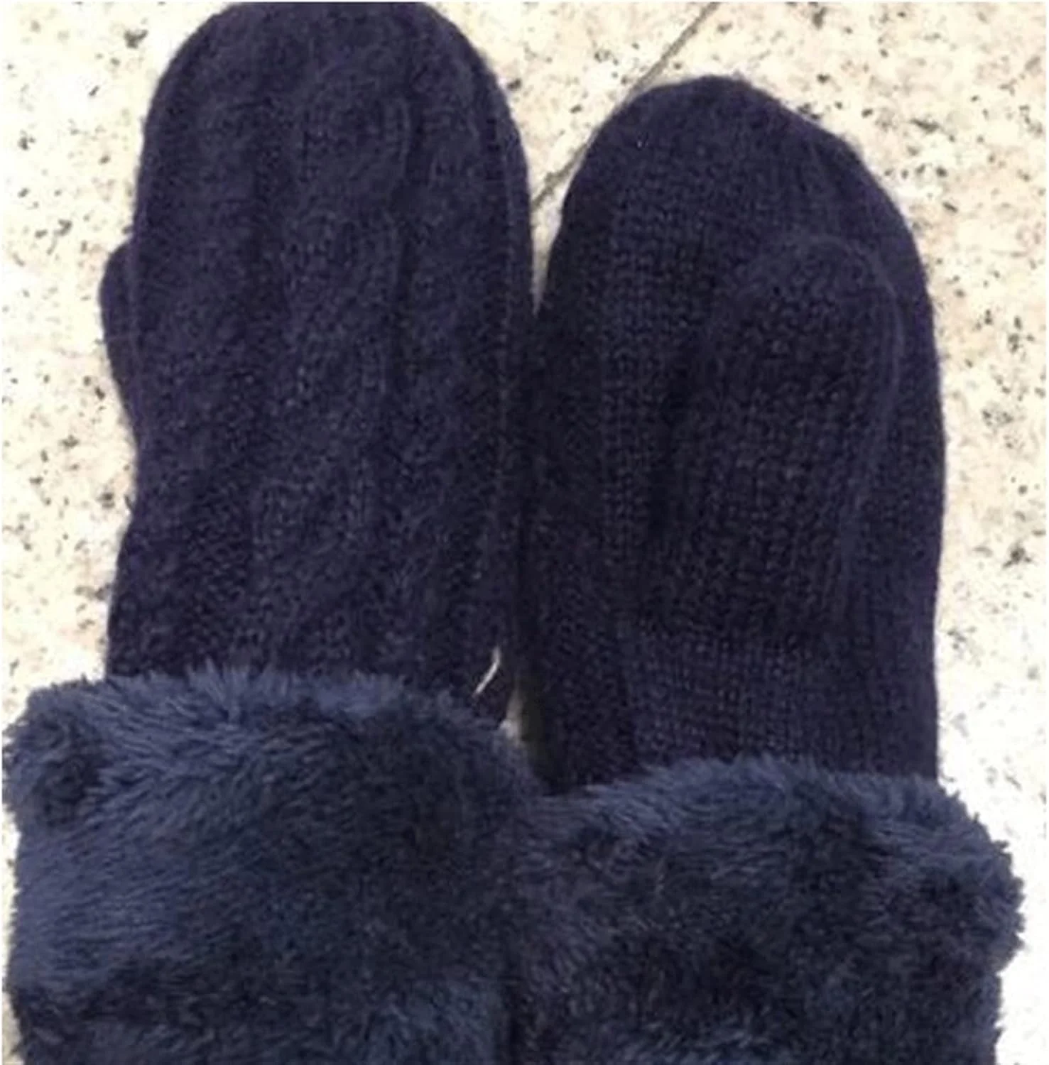 دستکش های بافتنی انگشتی زنانه YWLETO مناسب پاییز و زمستان، ضخیم، پشمی، گرم و بدون انگشت