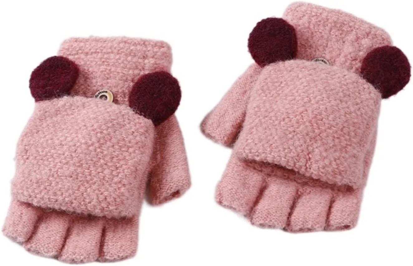 دستکش های نیم انگشتی YWLETO دستکش های گرم زنانه دستکش های زمستانی دستکش های زنانه