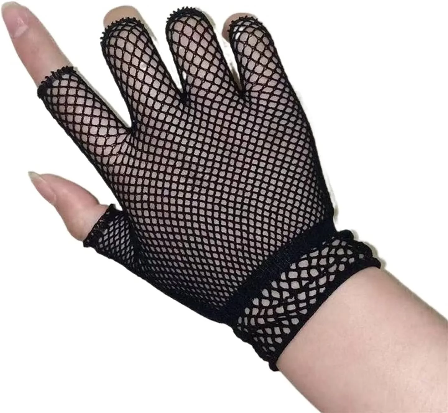 دستکش های کوتاه توری ماهیگیری نیم انگشتی YWLETO، دستکش های مجلسی تابستانی زنانه