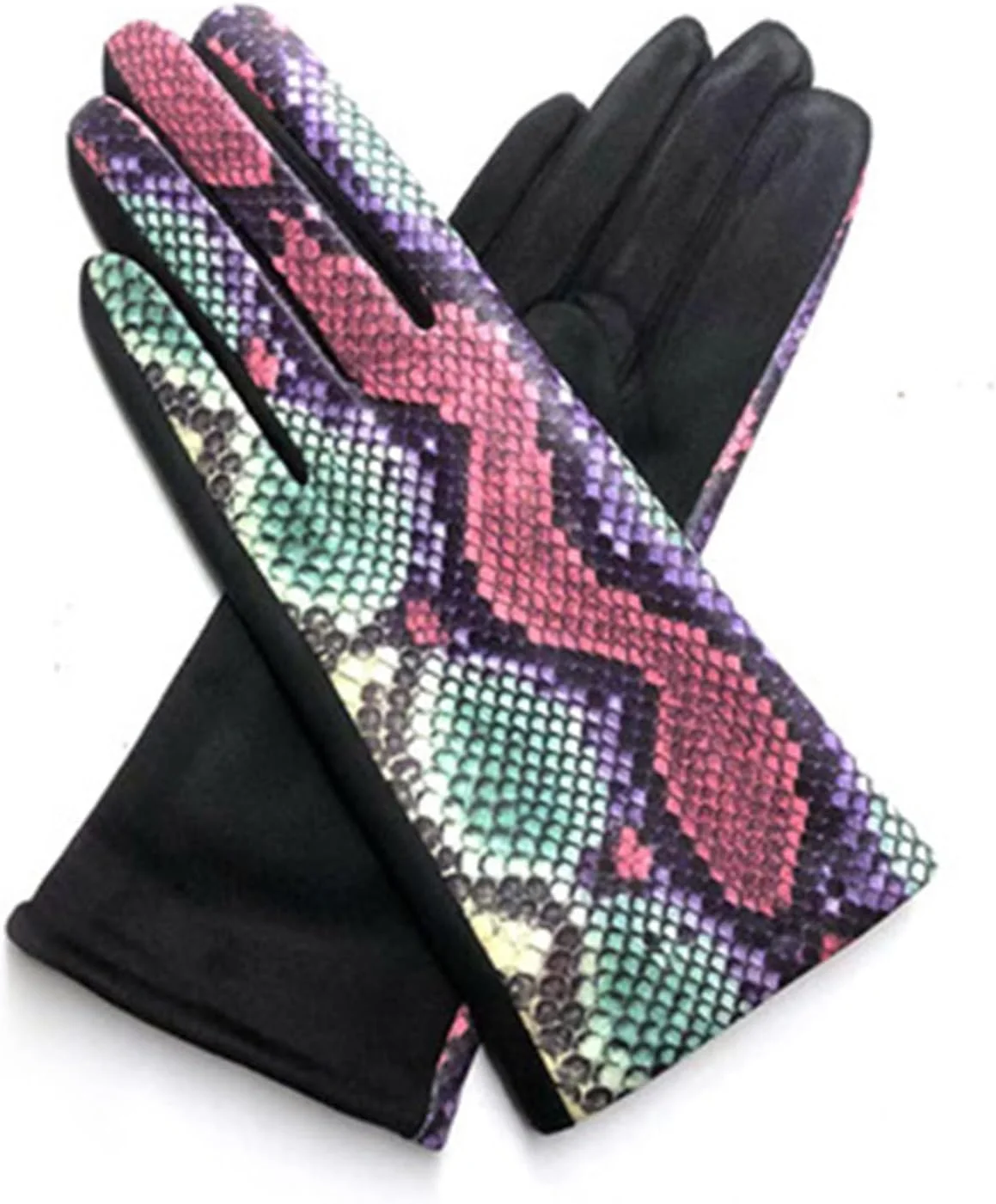 دستکش های گرم زنانه YWLETO مناسب دوچرخه سواری، دارای قابلیت لمس صفحه نمایش، مناسب فصل پاییز و زمستان، دستکش های پشمی رانندگی، دستکش های بدون انگشت برای زنان