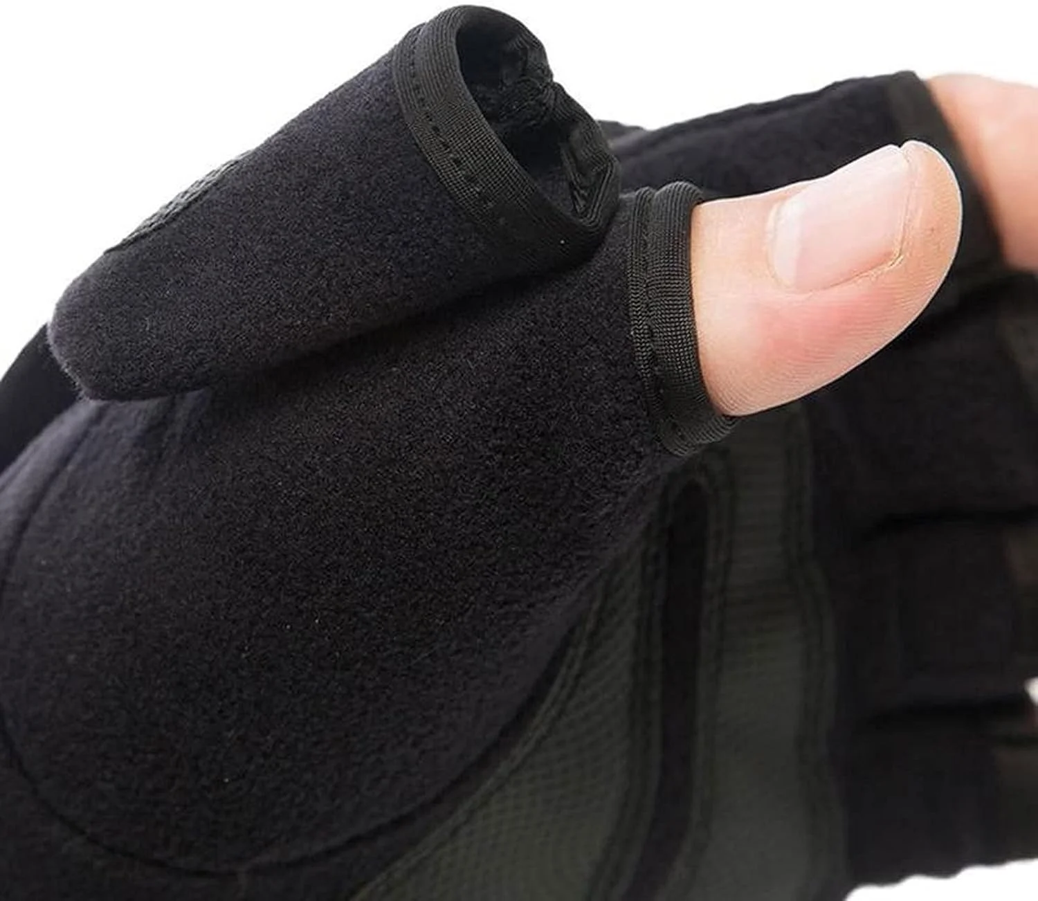 YWLETO دستکش های مد روز زمستانی زنانه گرم، ضد باد، بدون انگشت، مناسب سوارکاری، دستکش های تاشو راحت برای زنان (سایز: متوسط)