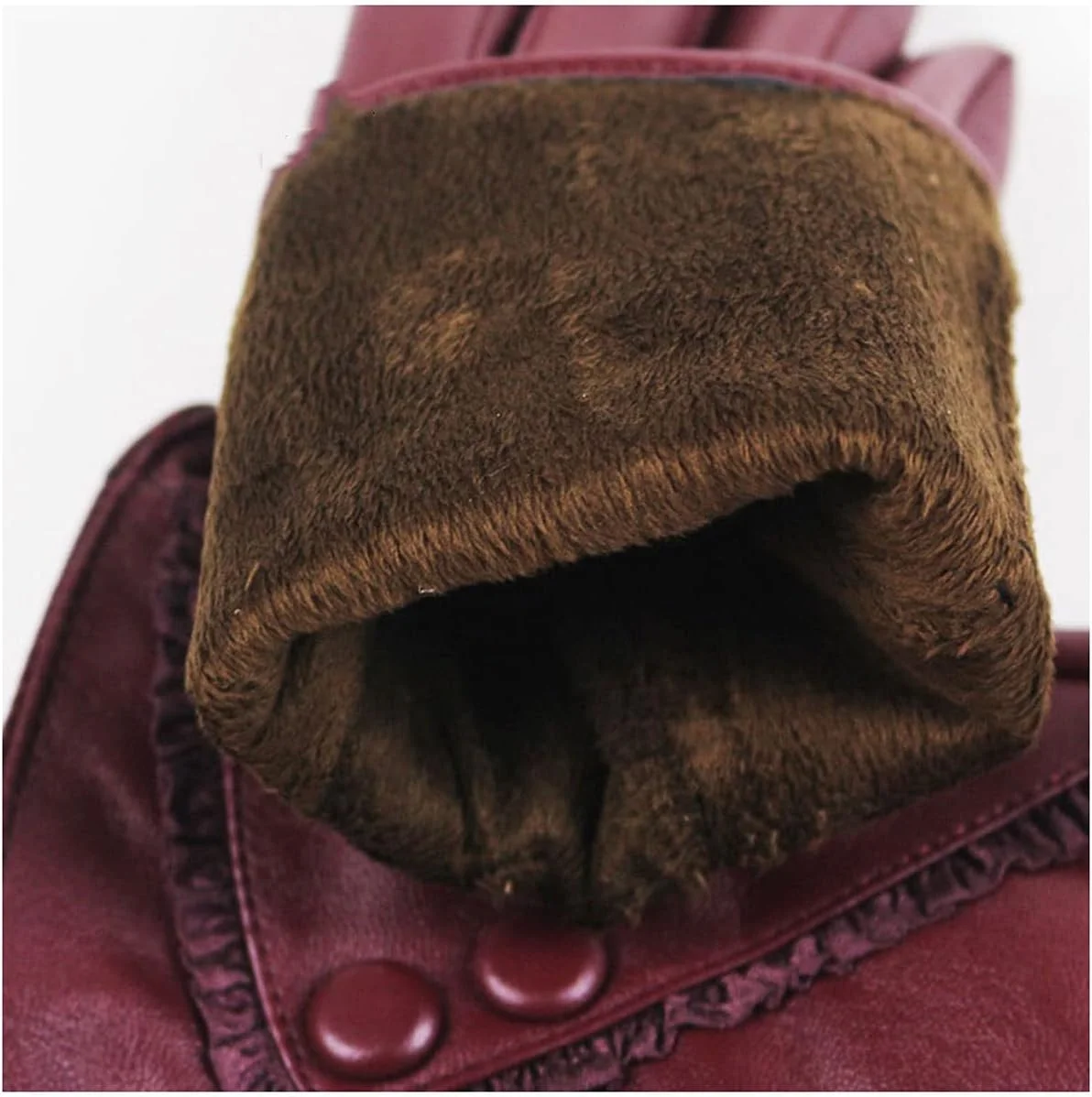 دستکش چرمی لمسی زنانه YWLETO، دستکش گرم زمستانی، دستکش زنانه (رنگ: Hortel)