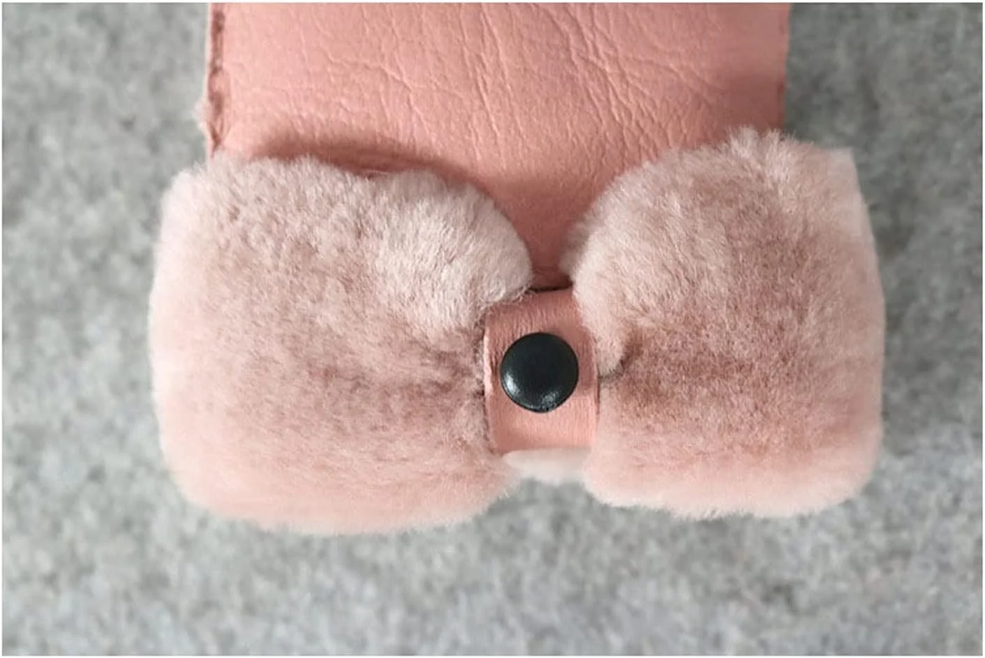 دستکش های زمستانی گرم زنانه YWLETO، دستکش های چرمی زنانه، دستکش های ضخیم پوست گوسفند برای زنان (رنگ: Hortel)