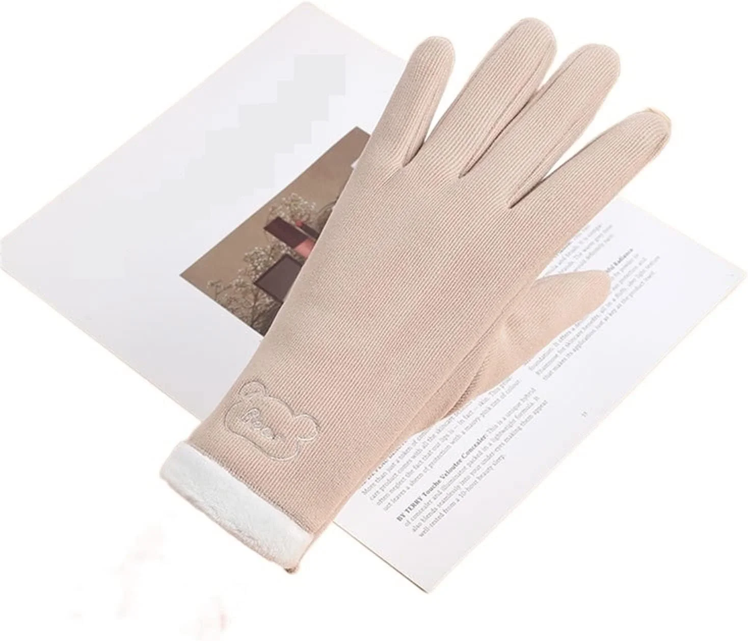 دستکش های لمسی پاییز و زمستان YWLETO مخصوص بانوان، دستکش های بافتنی گرم لمسی مناسب وسایل نقلیه الکتریکی، بهار، پاییز و زمستان برای ورزش های فضای باز و دوچرخه سواری بانوان