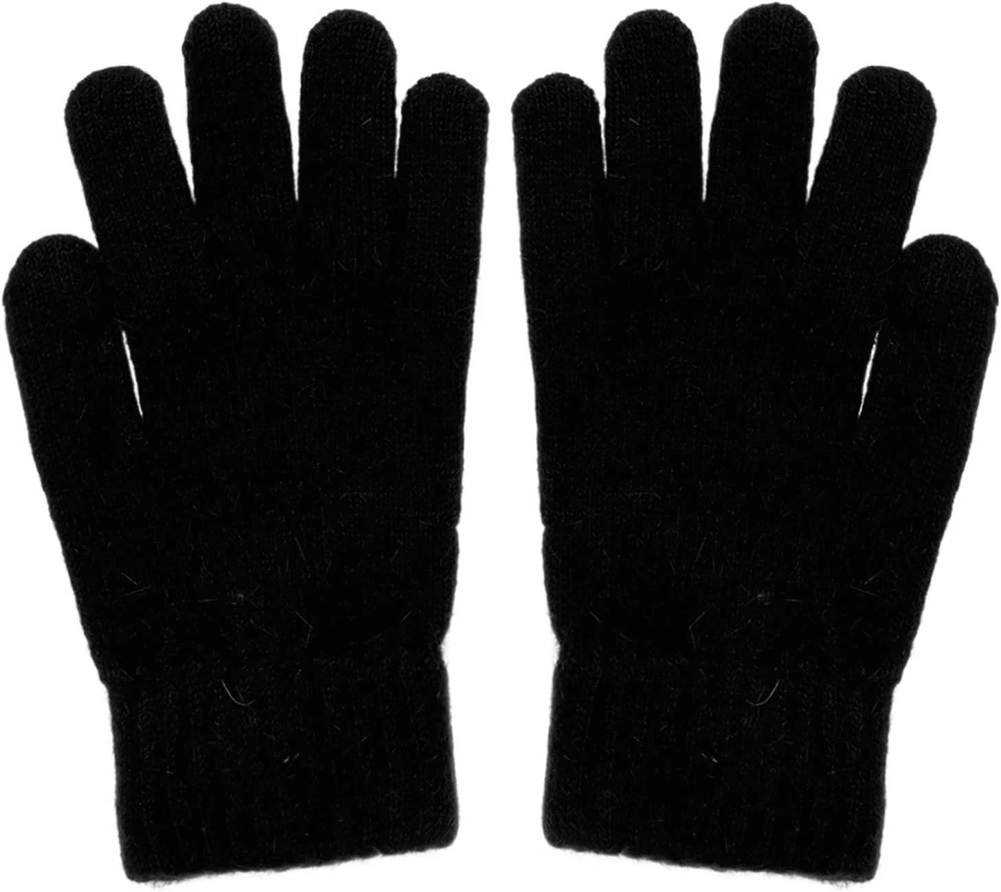 دستکش های پشمی بافتنی گرم زنانه YWLETO، تمام انگشتی، الاستیک، مناسب دوچرخه سواری، رانندگی و استفاده در زمستان (سایز: Hortel)