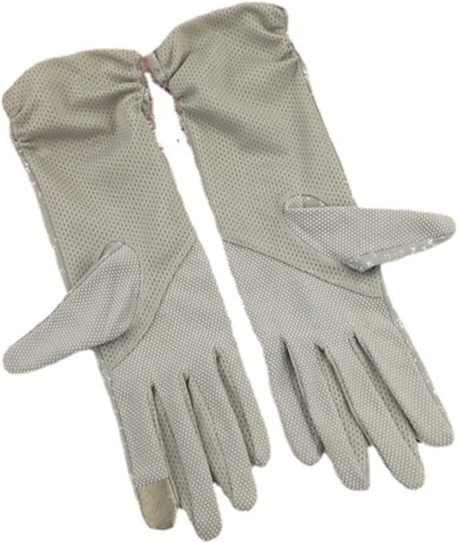 دستکش های تابستانی YWLETO زنانه، دستکش های کوتاه رانندگی ضد آفتاب، دستکش های نازک لمسی ضد لغزش برای دوچرخه سواری زنانه