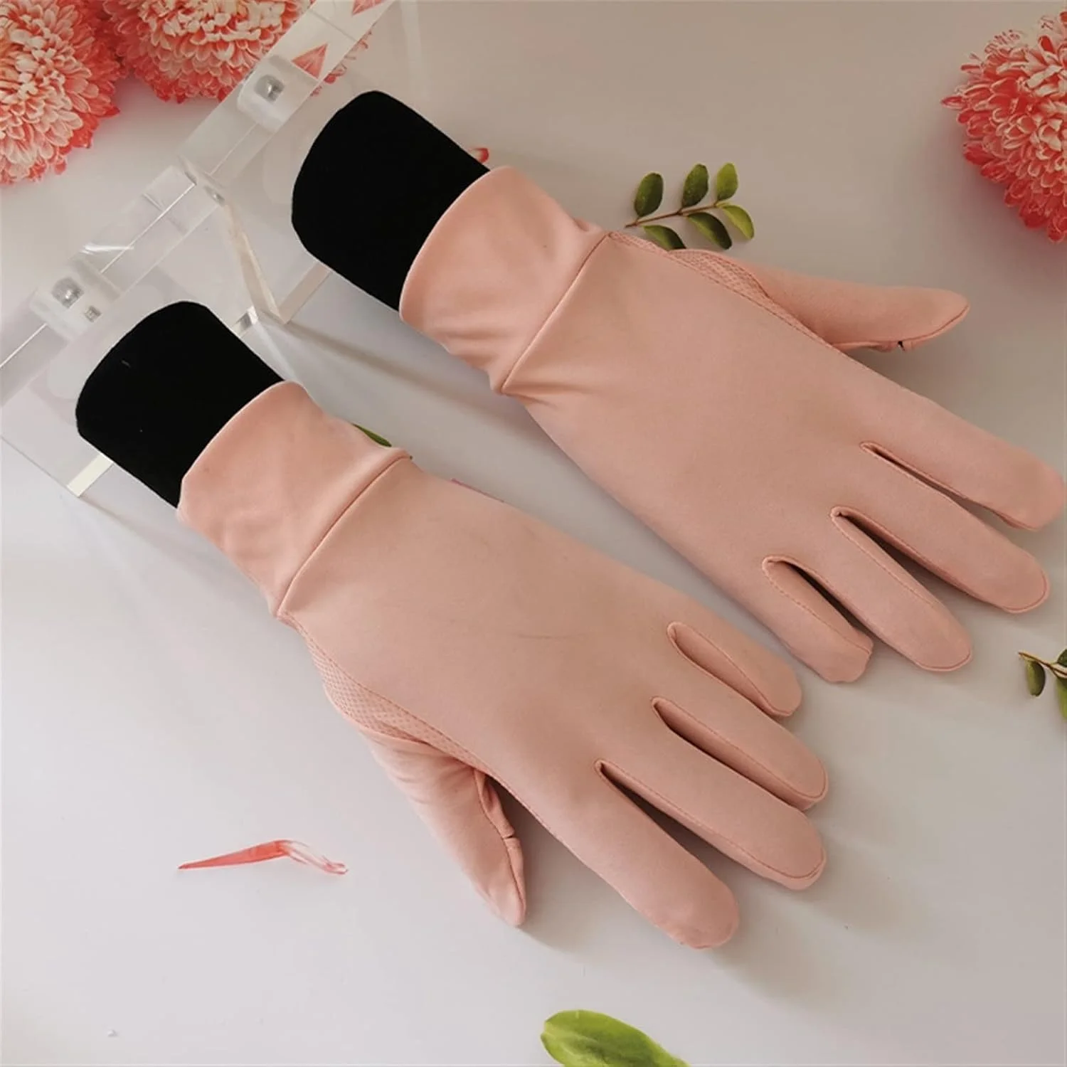 دستکش های خنک رانندگی YWLETO با قابلیت لمس صفحه نمایش، مناسب فصل تابستان، انگشتی و ضخیم برای بانوان