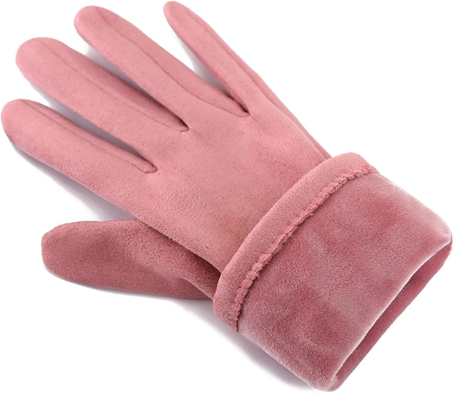 دستکش های زنانه YWLETO مناسب برای استفاده از صفحه لمسی هنگام رانندگی در زمستان، دستکش های محافظ با رنگ های متنوع، دستکش های بدون انگشت زنانه
