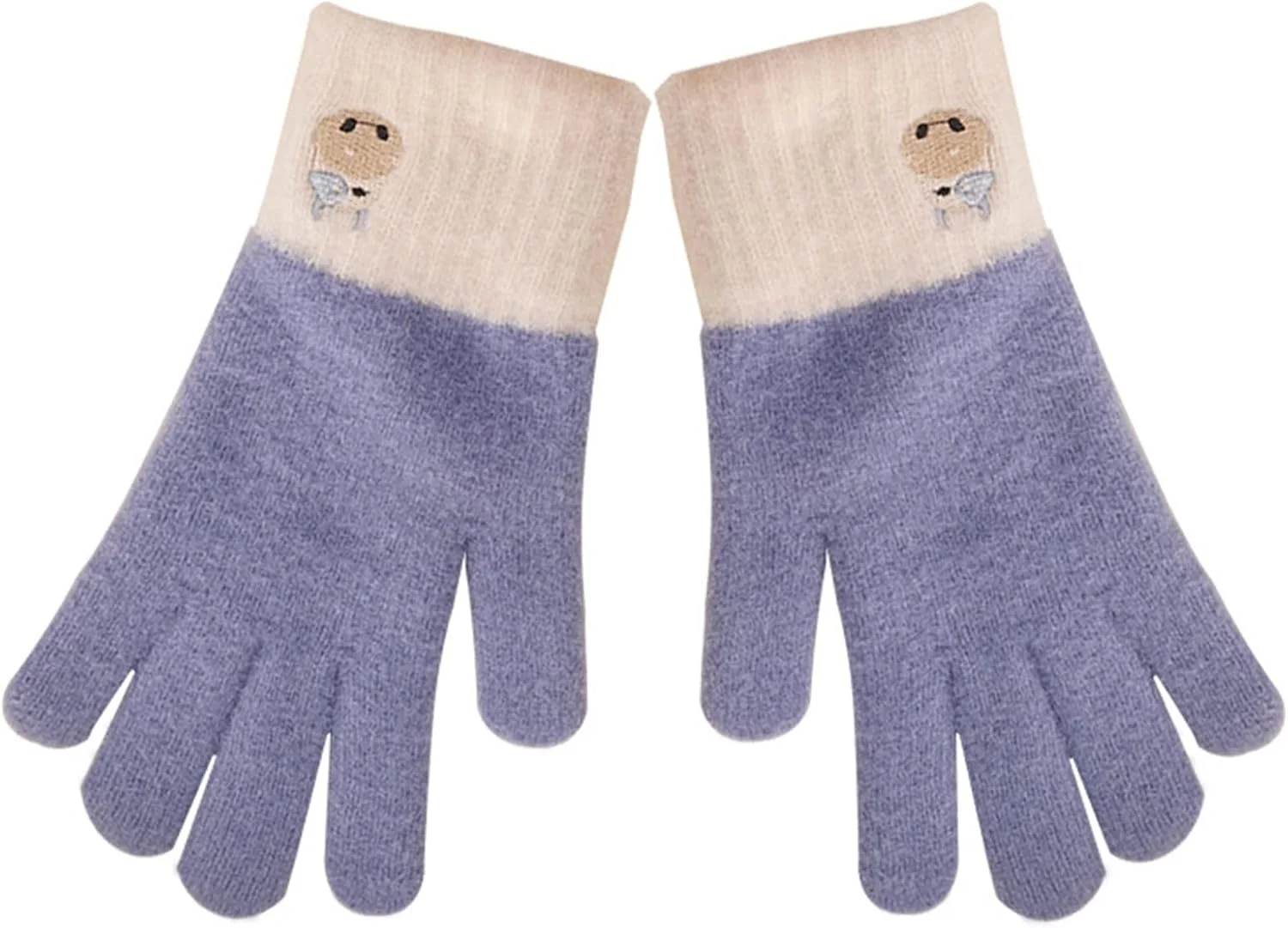 دستکش های زمستانی YWLETO، دستکش بافتنی دوچرخه سواری، دستکش دخترانه پاییز و زمستان، زیبا، ضد سرما، صفحه لمسی، دستکش های گرم دانشجویی برای زنان