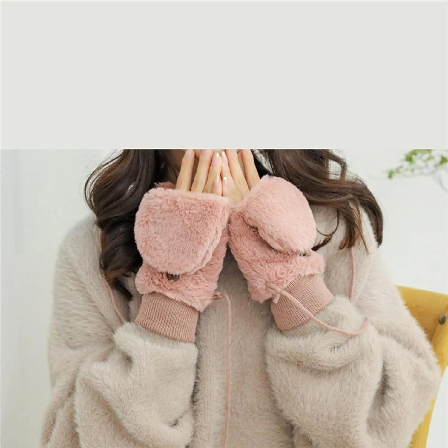 دستکش های زنانه YWLETO زمستانی تاشو دانشجویی مخمل خواب دار گرم آویز گردنی دستکش های دوچرخه سواری زنانه دستکش های زنانه YWLETO زمستانی تاشو دانشجویی مخمل خواب دار گرم آویز گردنی دستکش های دوچرخه سواری زنانه