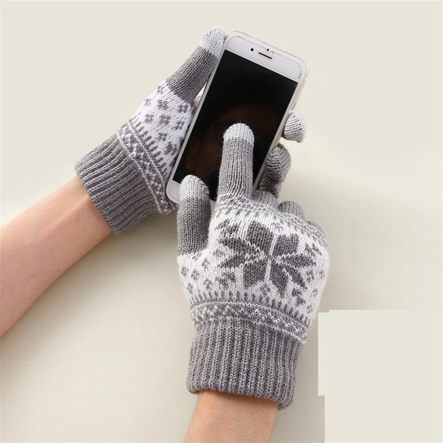 دستکش های لمسی زنانه YWLETO مناسب فصل زمستان، دستکش های گرم برس خورده، دستکش های دانه برفی برای دوچرخه سواری، دستکش های بدون انگشت زنانه دستکش های لمسی زنانه YWLETO مناسب فصل زمستان، دستکش های گرم برس خورده، دستکش های دانه برفی برای دوچرخه سواری، دستکش های بدون انگشت زنانه
