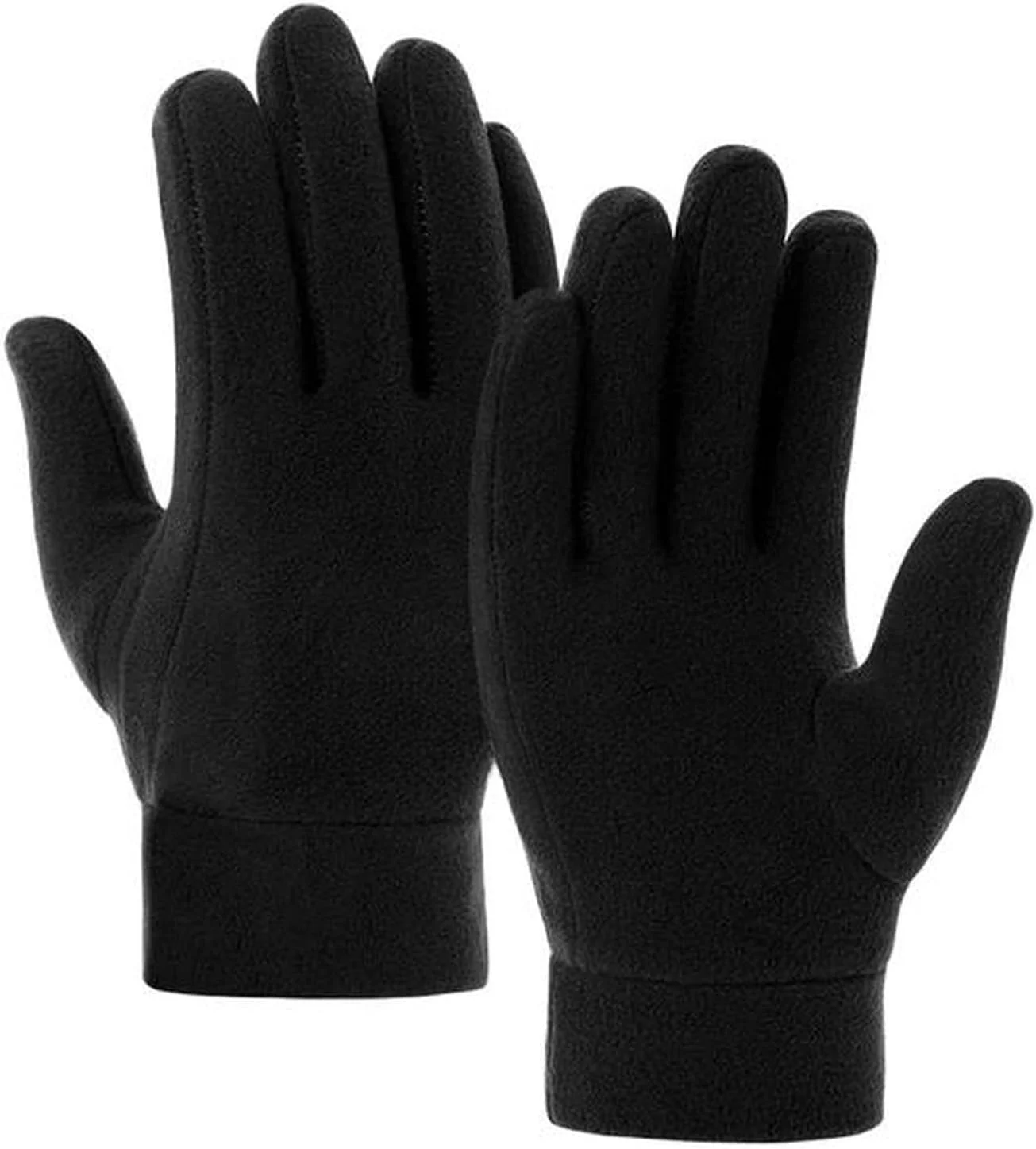 دستکش زمستانی مردانه XIBANY طرح ساده، دستکش پشمی ضخیم و گرم مناسب فضای باز برای زنان، دستکش موتورسواری و دوچرخه سواری، دستکش مچی مشکی