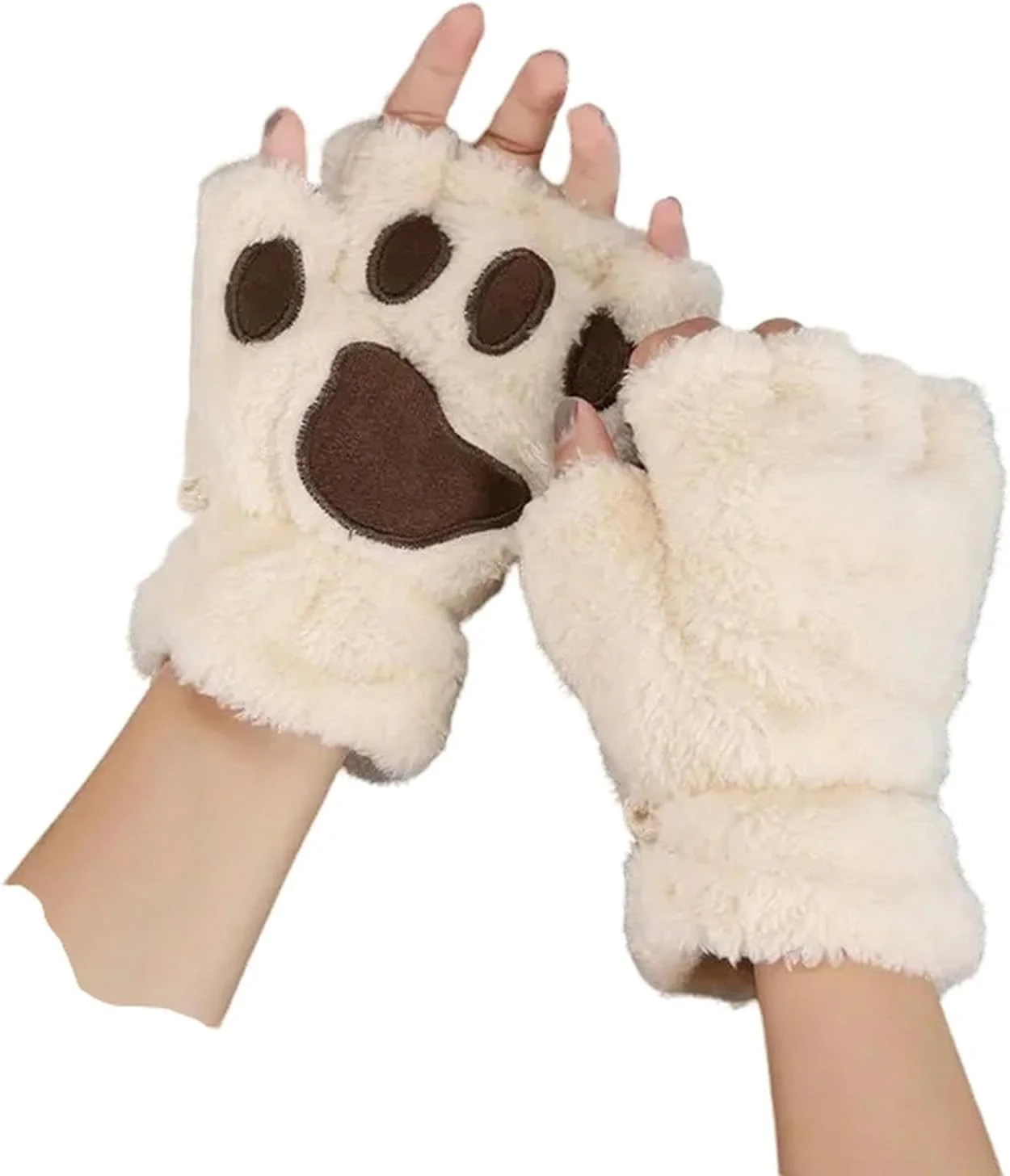 دستکش زمستانی زنانه XIBANY با طرح پنجه گربه، دستکش های بدون انگشت فانتزی بچه گربه ای، مناسب هدیه کریسمس و هالووین برای دختران دستکش زمستانی زنانه XIBANY با طرح پنجه گربه، دستکش های بدون انگشت فانتزی بچه گربه ای، مناسب هدیه کریسمس و هالووین برای دختران