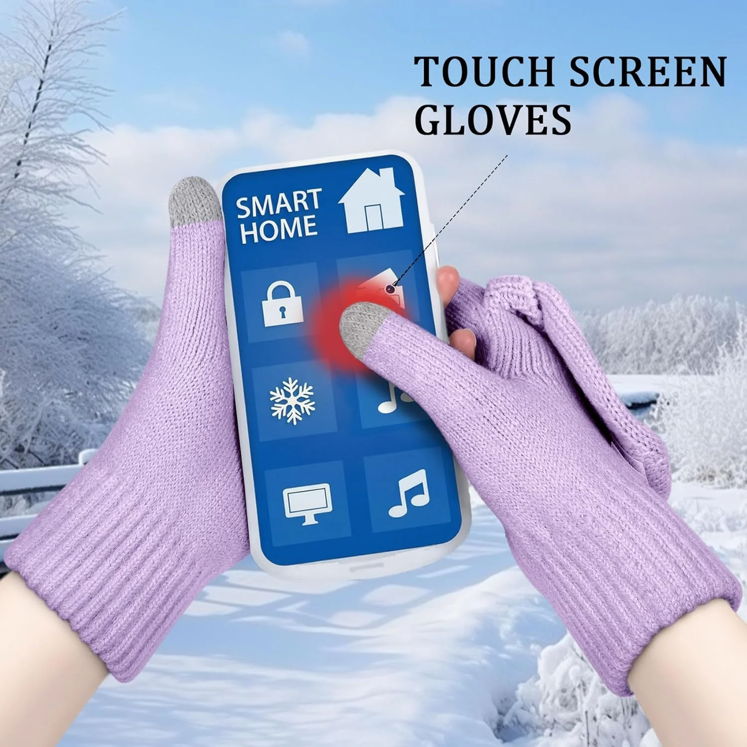 لوریتا 4 جفت دستکش بدون انگشت زنانه گرمکن دست بافتنی زمستانی با سوراخ انگشت شست