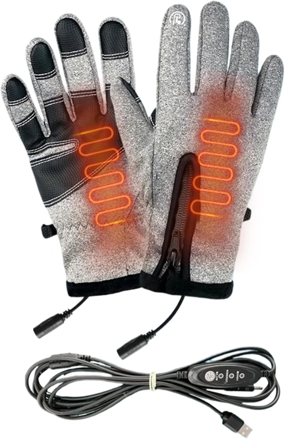 دستکش گرمایشی | گرم کننده دست USB لمسی برقی، 3 تنظیمات گرمکن دستکش زمستانی برای زنان و مردان رفت و آمد دوچرخه سواری موتور سیکلت تورهای ورزشی مسافرت ماهیگیری در فضای باز